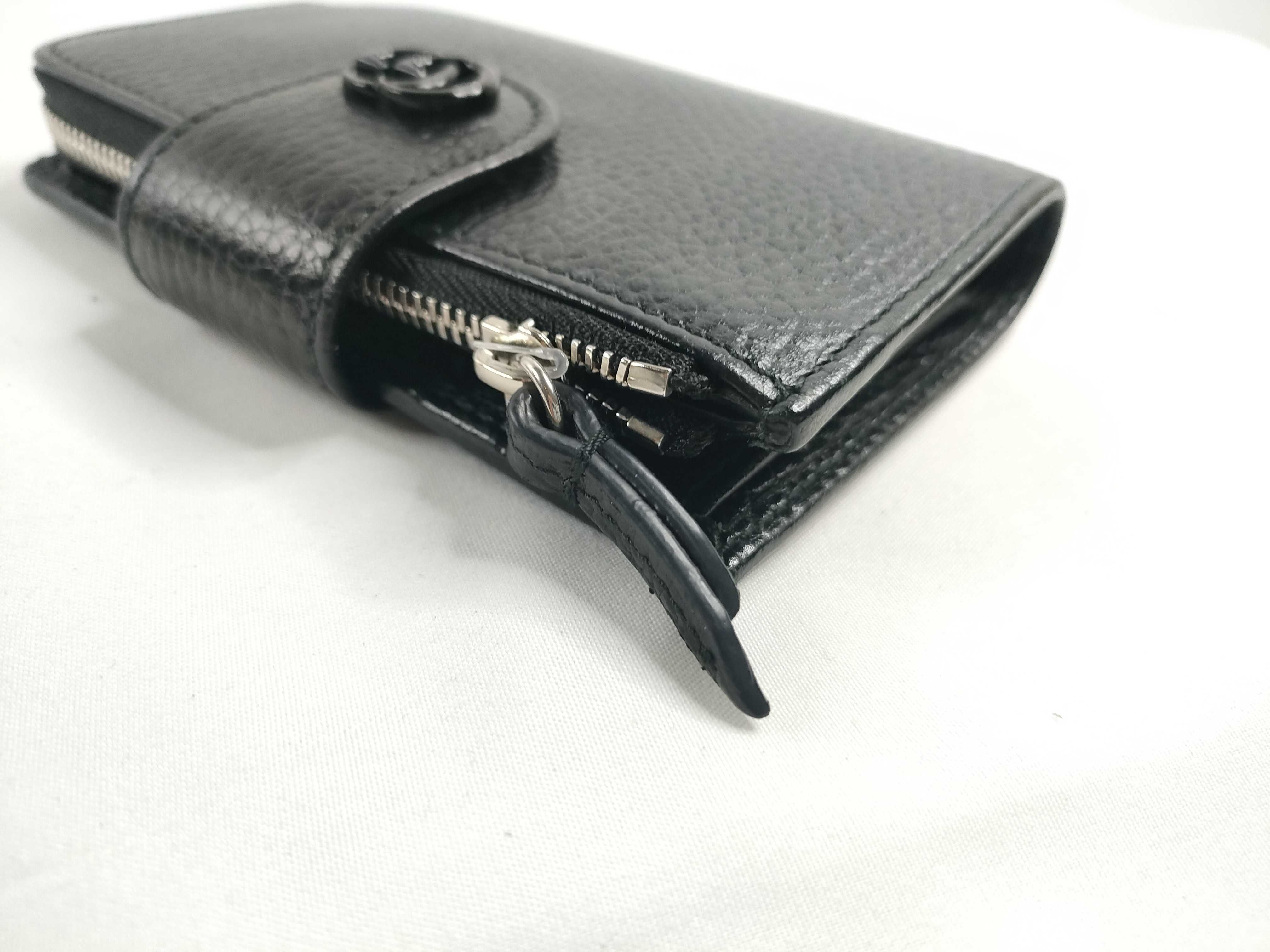 GG Marmont Compact Wallet, Leather, Black, 723685, Bi-fold Wallet — view 4