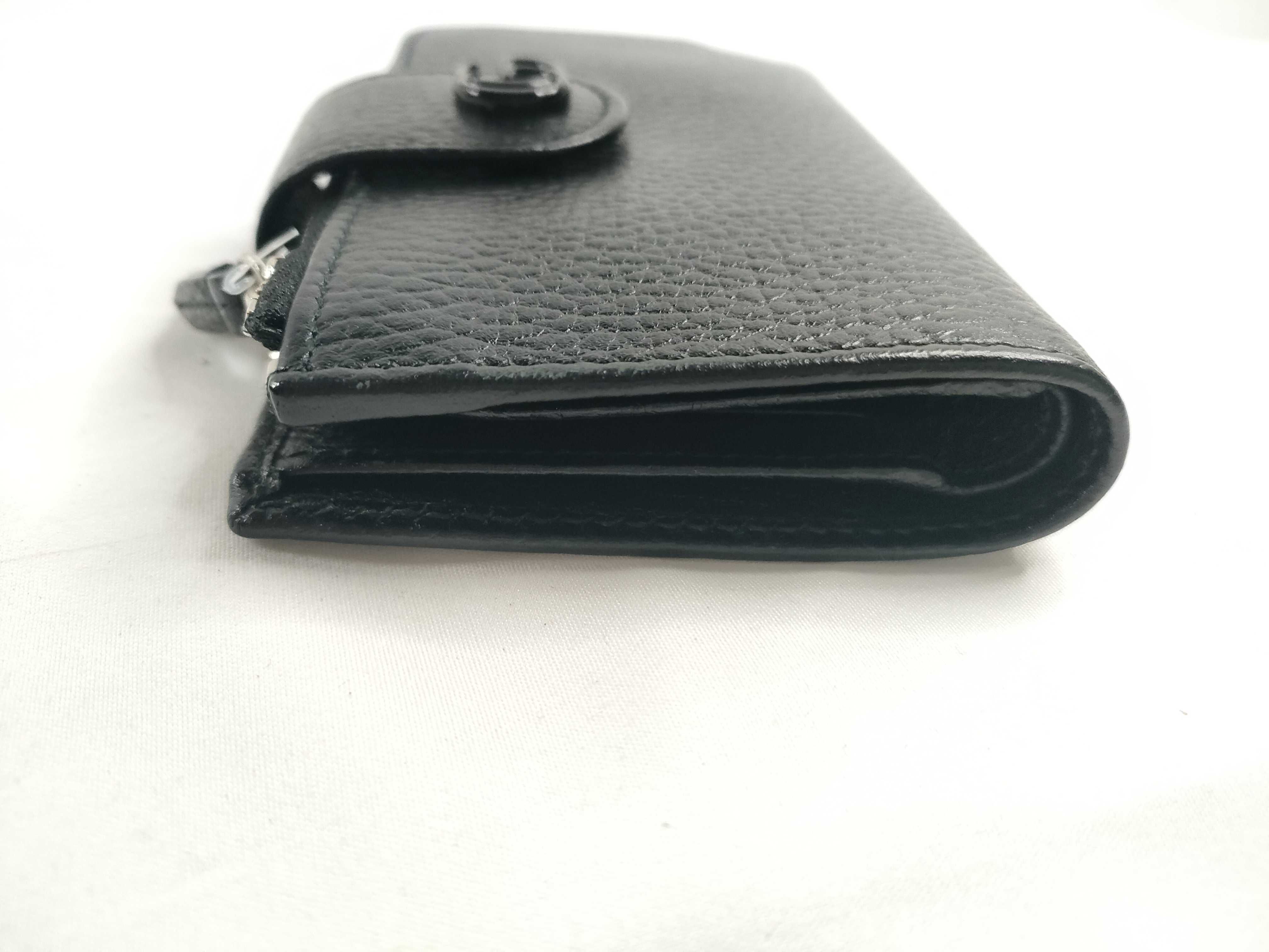 GG Marmont Compact Wallet, Leather, Black, 723685, Bi-fold Wallet — view 5