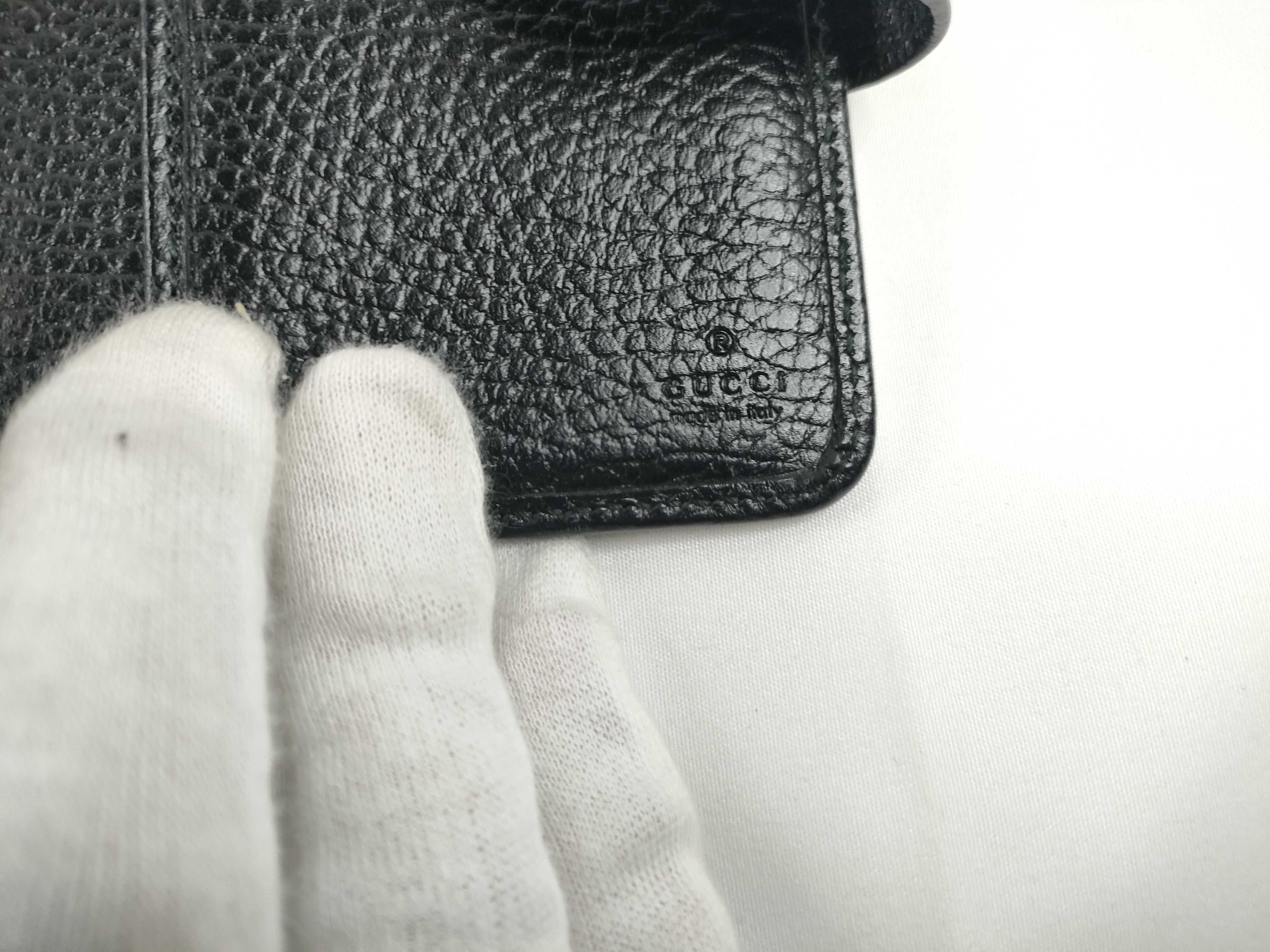 GG Marmont Compact Wallet, Leather, Black, 723685, Bi-fold Wallet — view 9