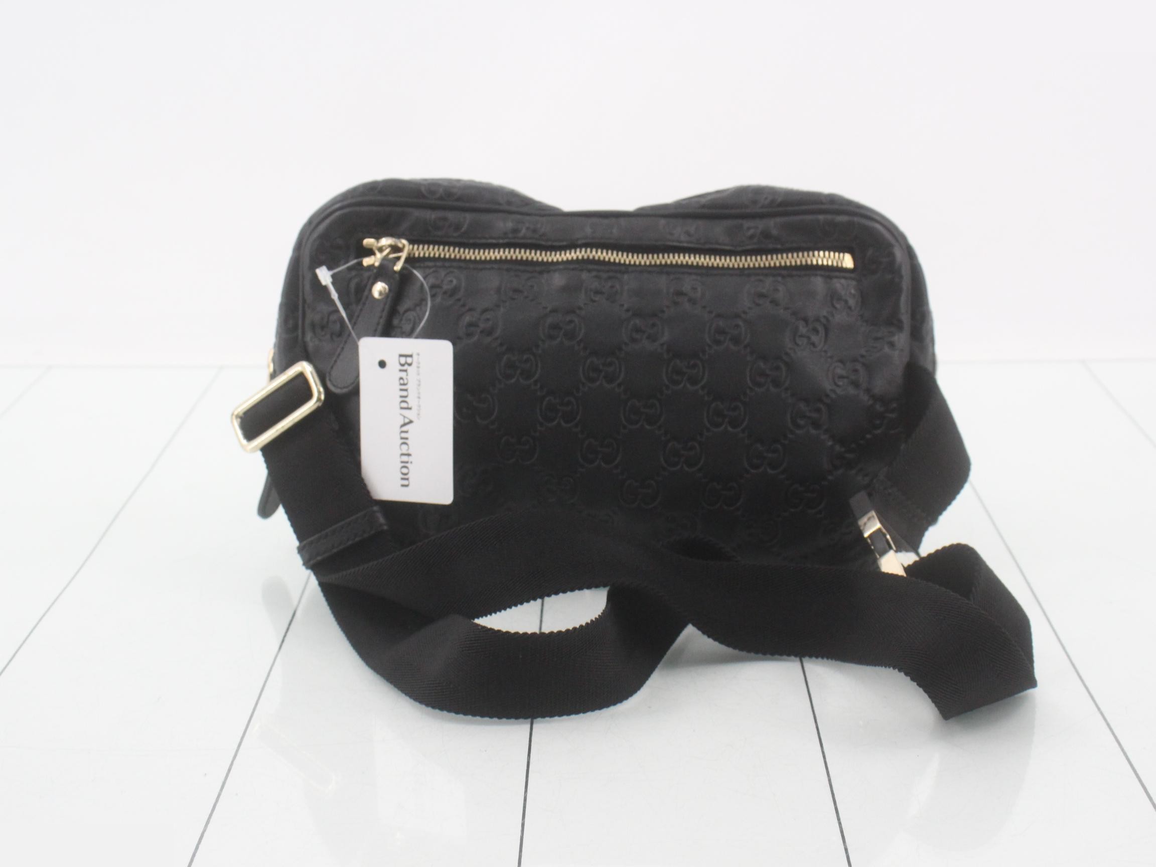 Guccissima waist bag, black, gold hardware. — view 2