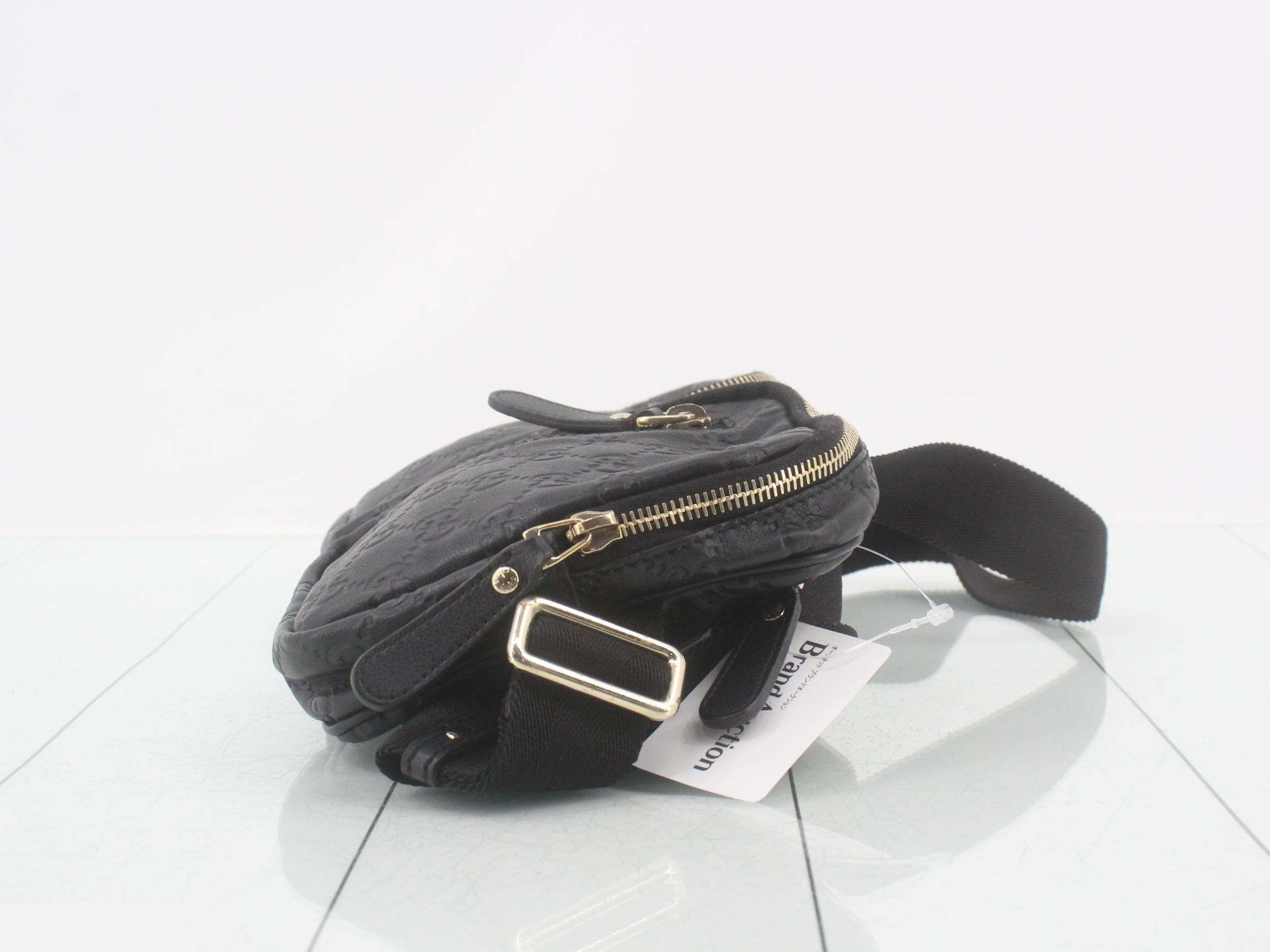 Guccissima waist bag, black, gold hardware. — view 3