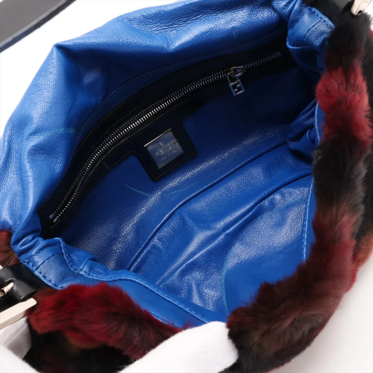 Mamma Bucket 26424 Fur x Leather Shoulder Bag, Multicolor — view 7