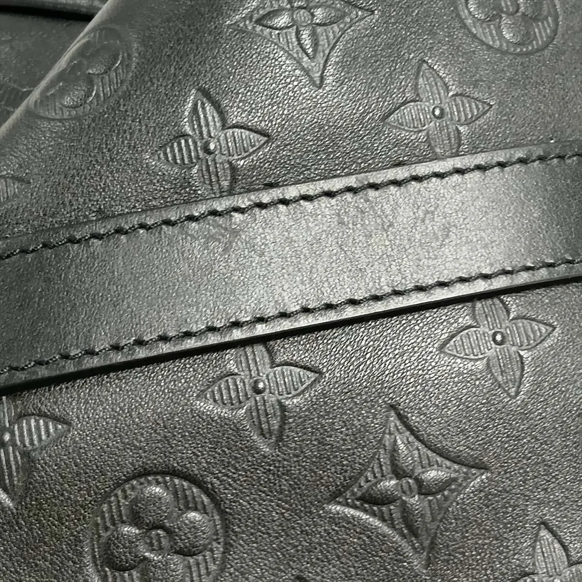 Monogram Shadow Keepall Bandoulière 50 M44810 Black (RFID detected) — view 14