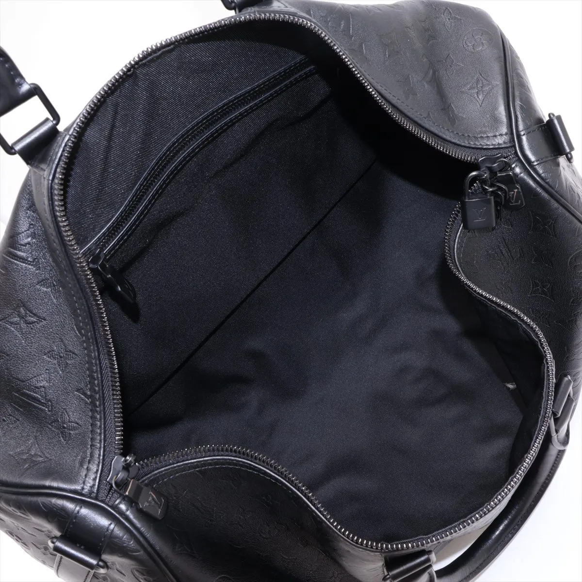 Monogram Shadow Keepall Bandoulière 50 M44810 Black (RFID detected) — view 8