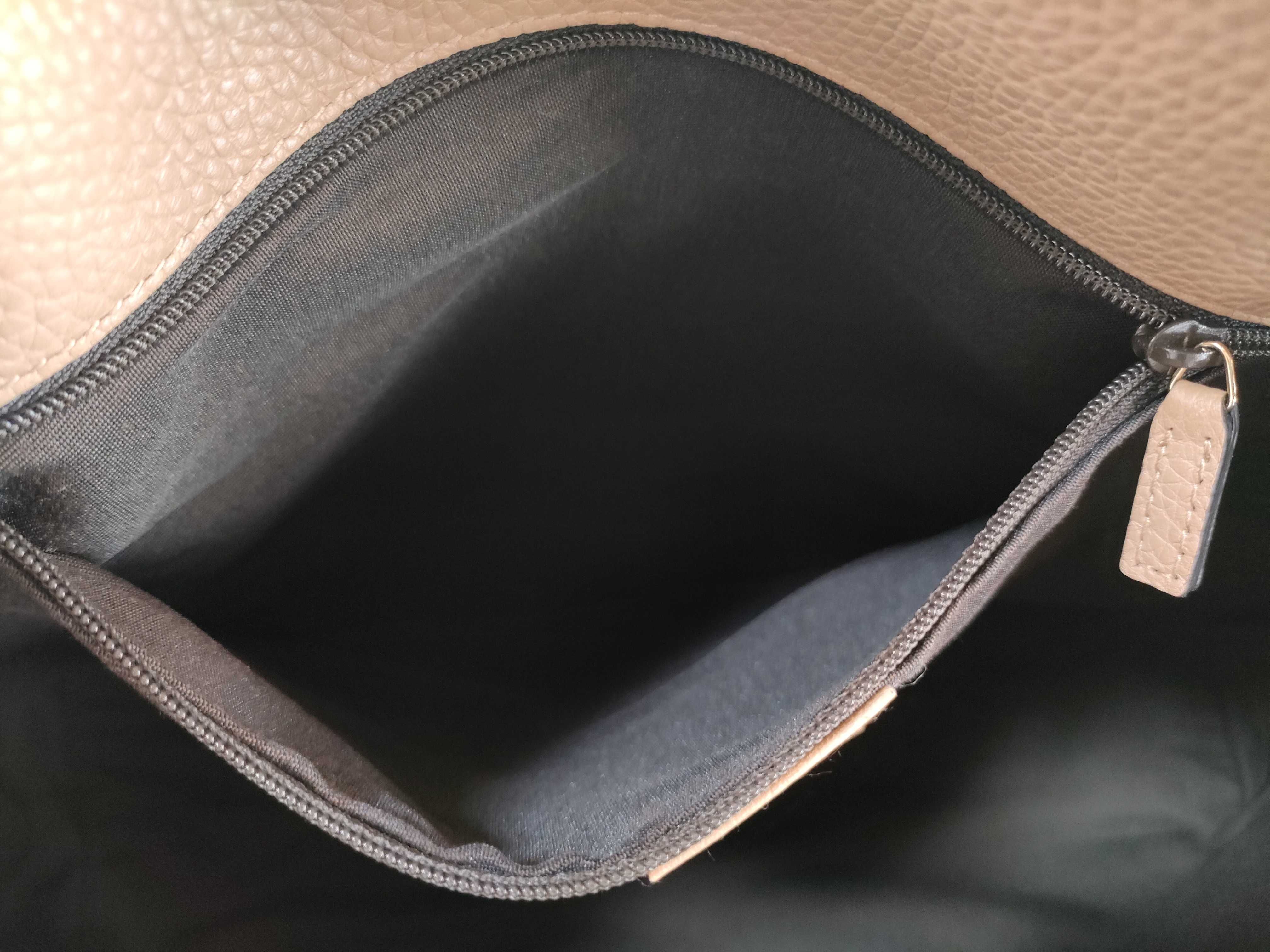 Logo Tote Bag, Beige, Outlet Item — view 11