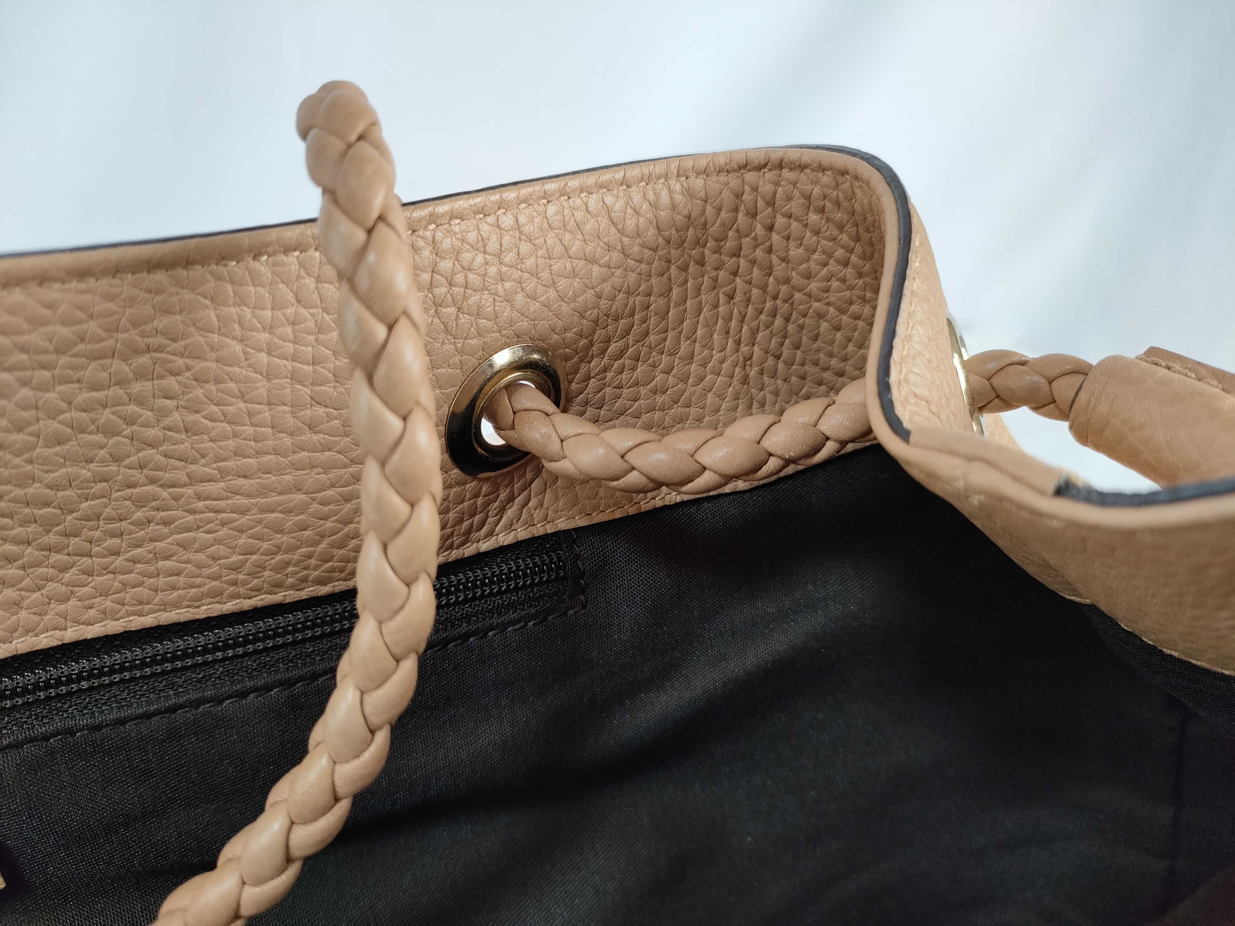 Logo Tote Bag, Beige, Outlet Item — view 14