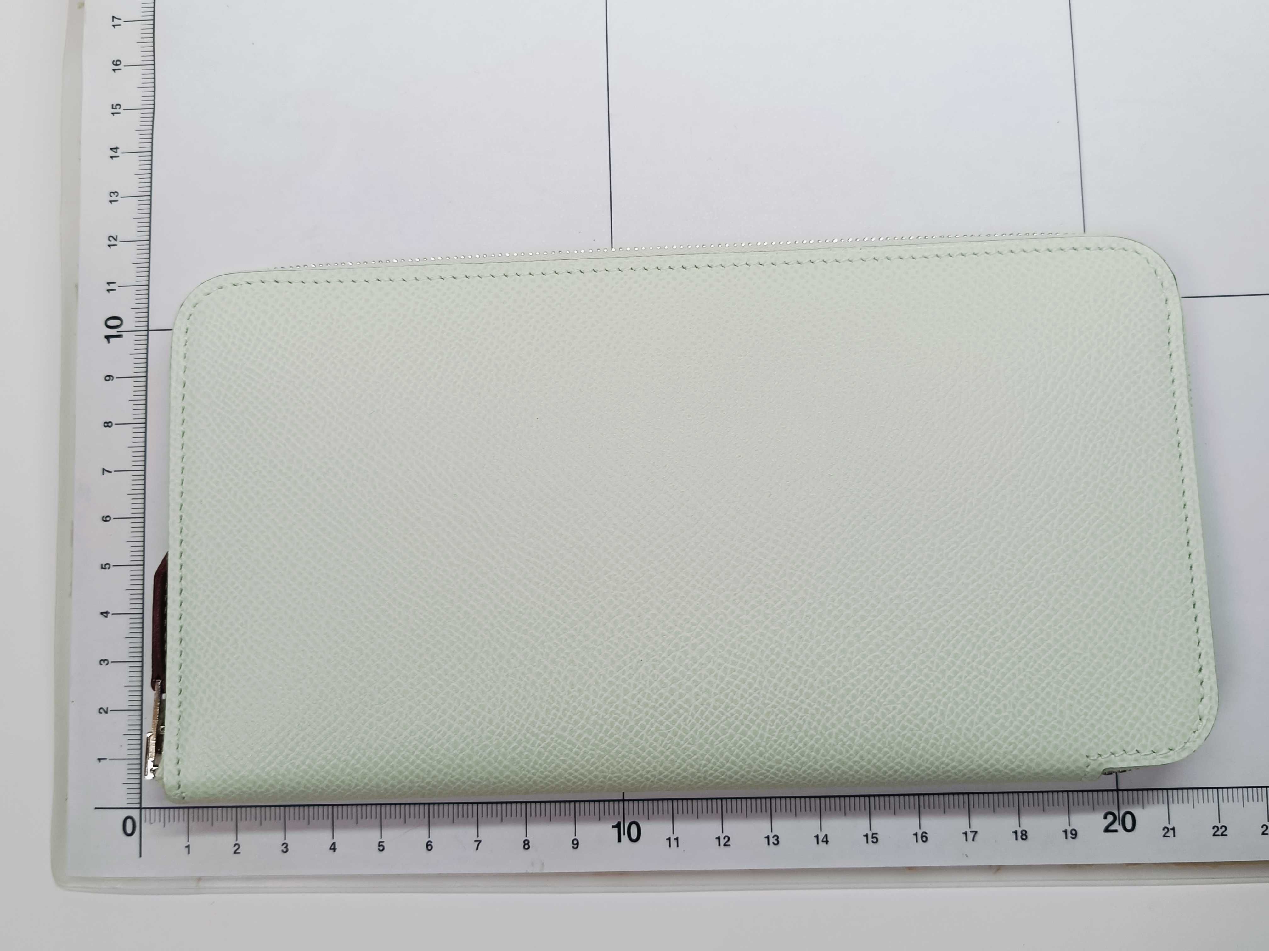 Azap Long Silk In Wallet with U-stamp and Silver Hardware — view 2