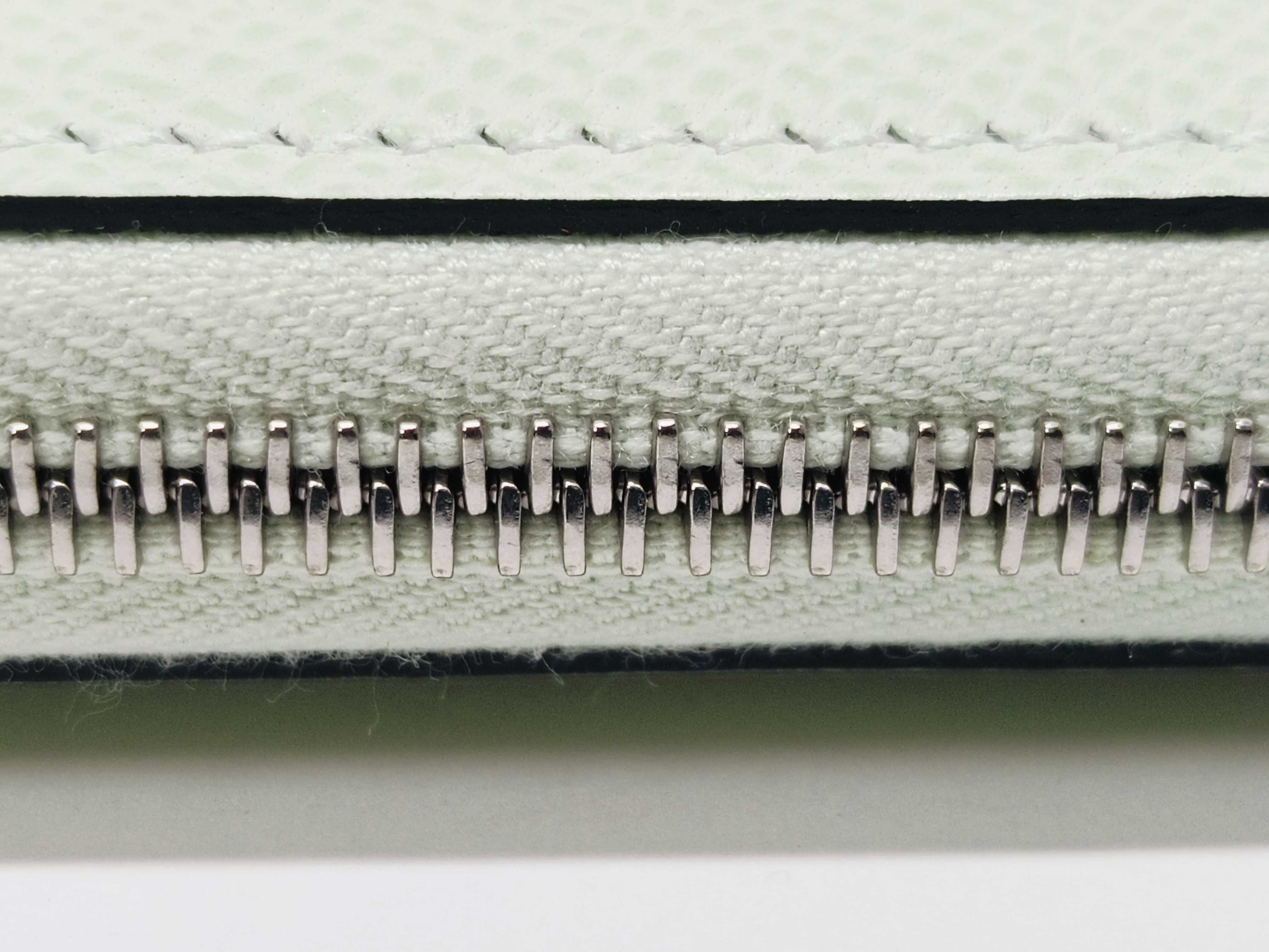 Azap Long Silk In Wallet with U-stamp and Silver Hardware — view 7