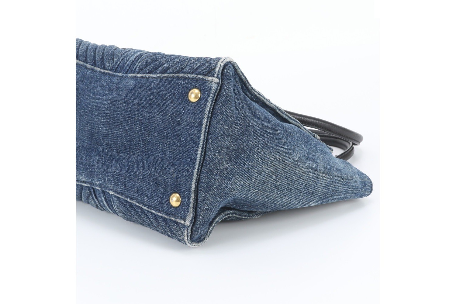 Comes with a guarantee card Denim Biker RN1032 Leather Tote Bag — view 4