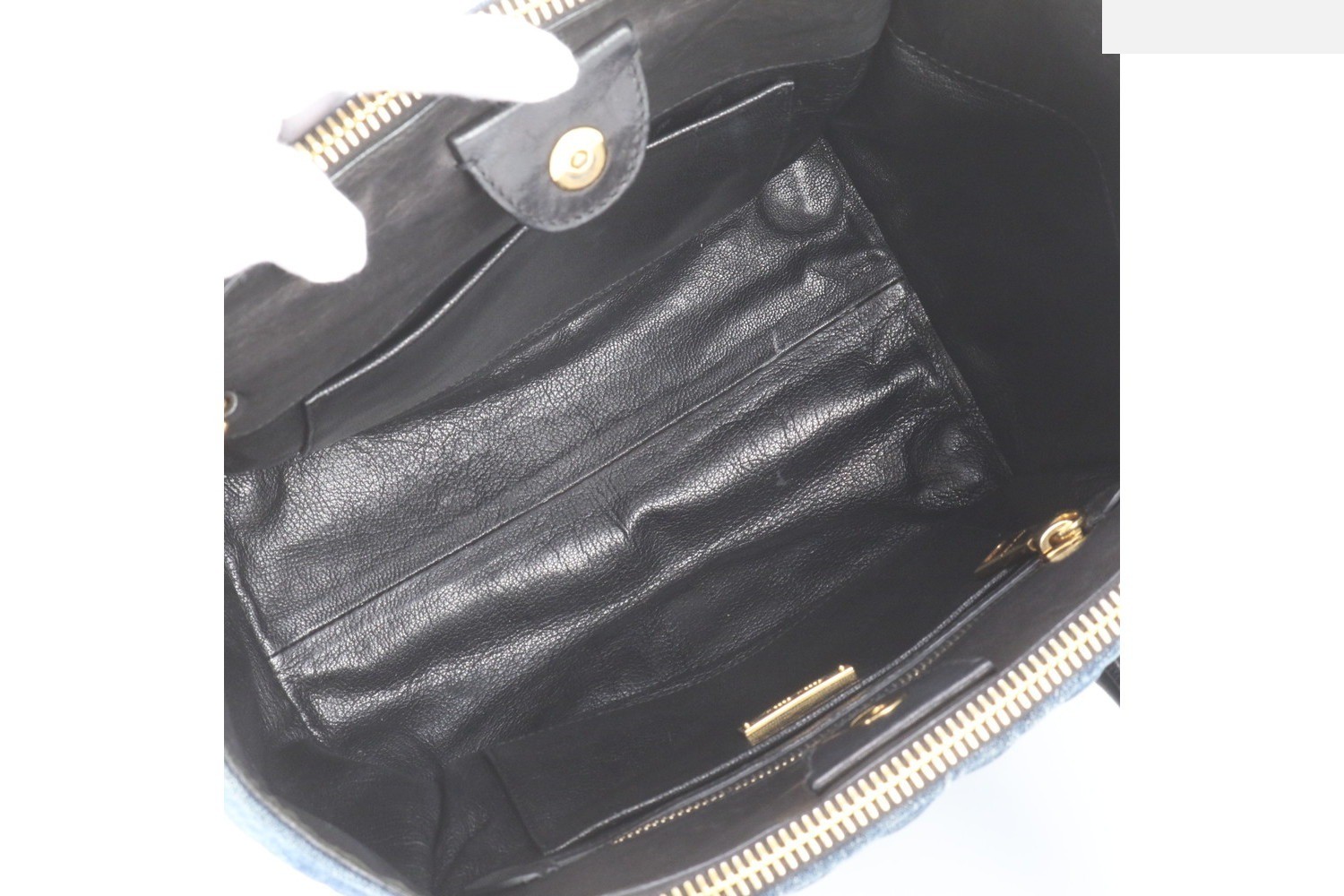 Comes with a guarantee card Denim Biker RN1032 Leather Tote Bag — view 7