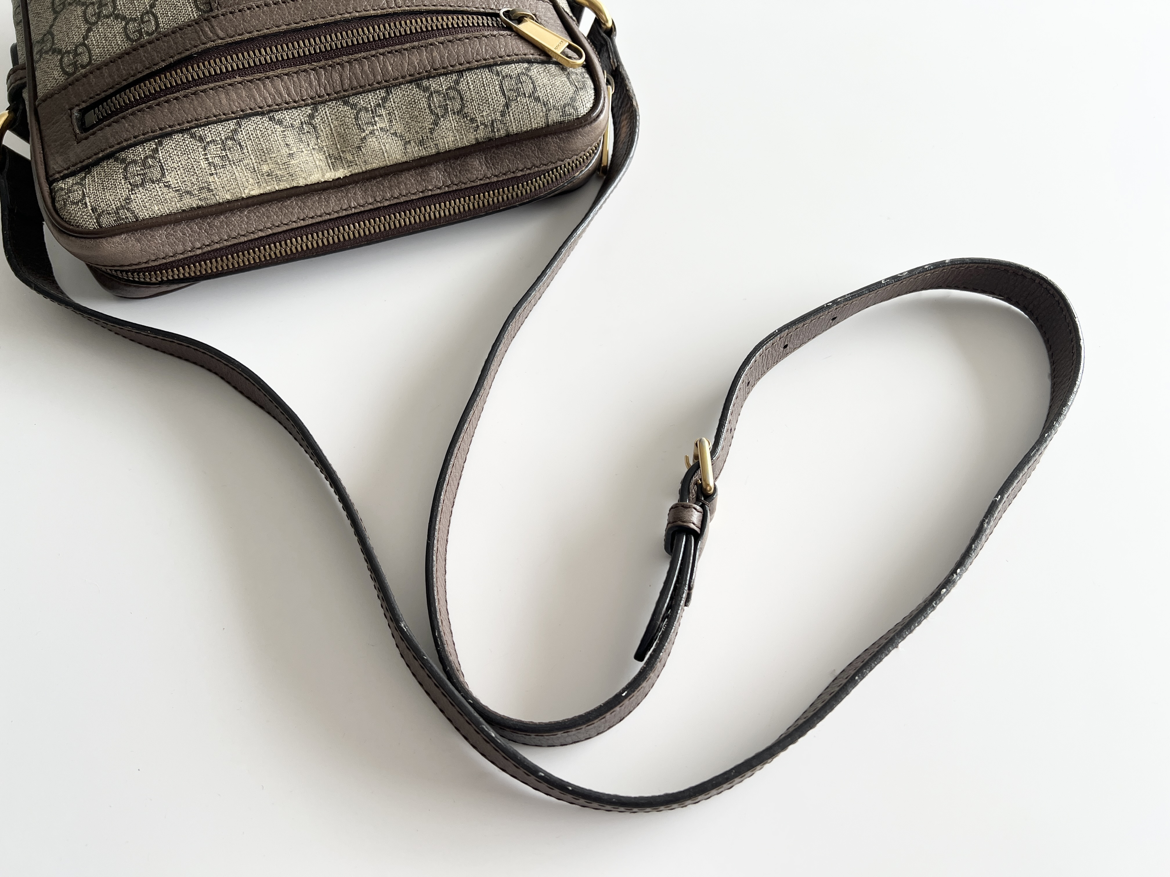 Ophidia Sherry Line GG Supreme Leather Shoulder Bag, One-Choice Messenger Shoulder Bag — view 3