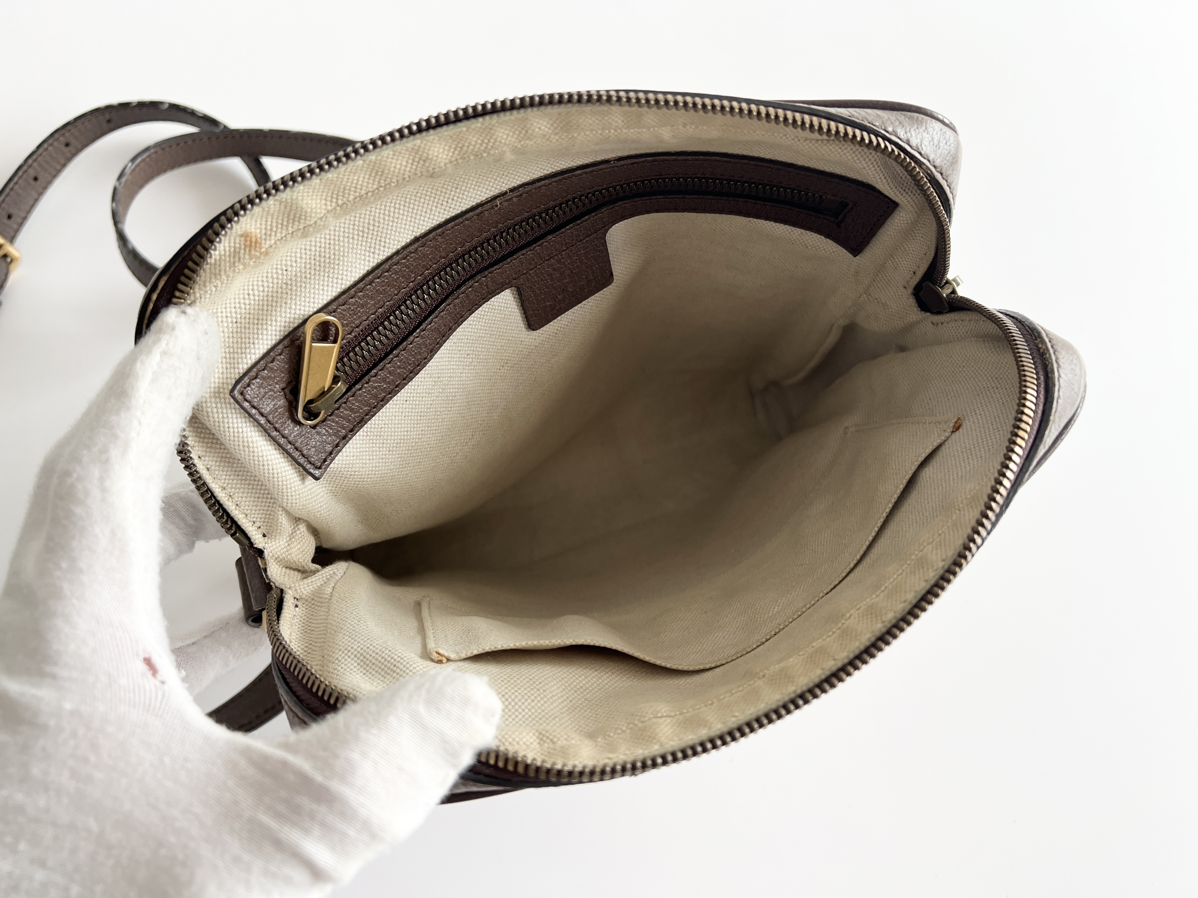 Ophidia Sherry Line GG Supreme Leather Shoulder Bag, One-Choice Messenger Shoulder Bag — view 4