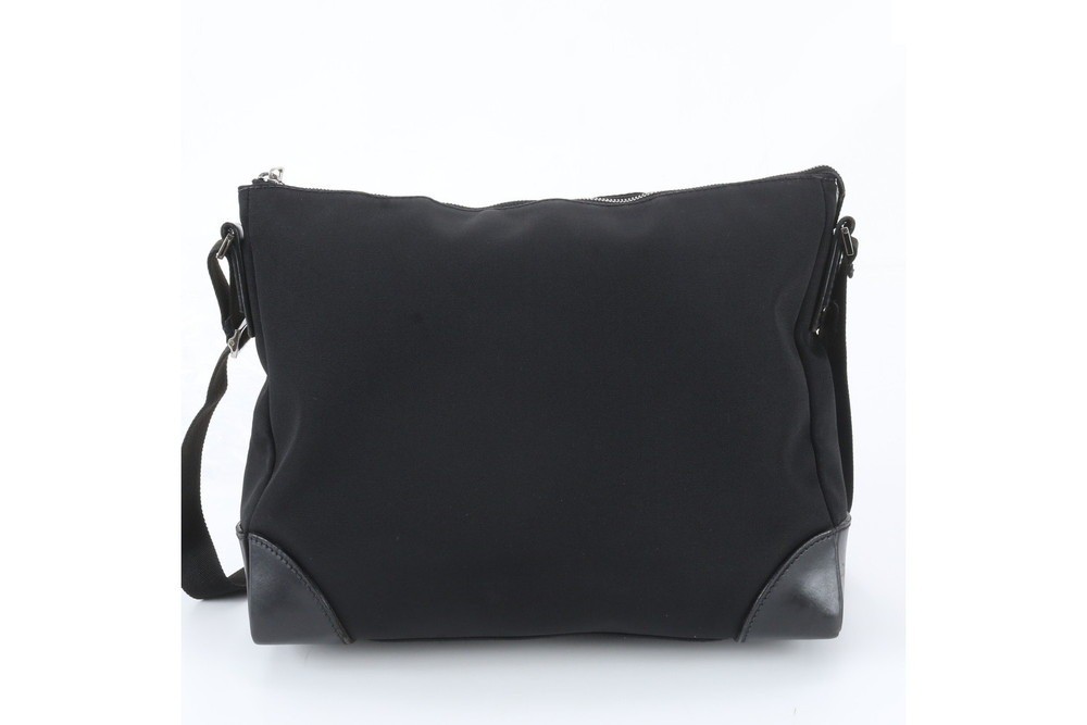 Leather Nylon Shoulder Bag — view 3