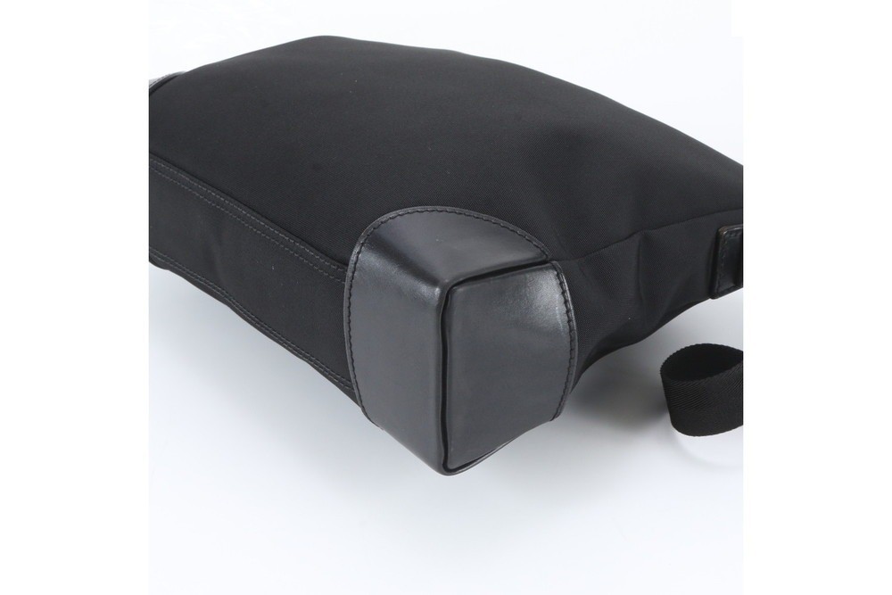 Leather Nylon Shoulder Bag — view 4