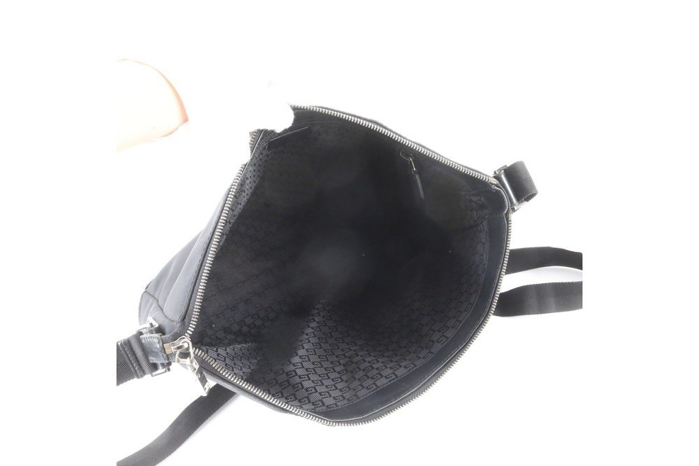 Leather Nylon Shoulder Bag — view 7