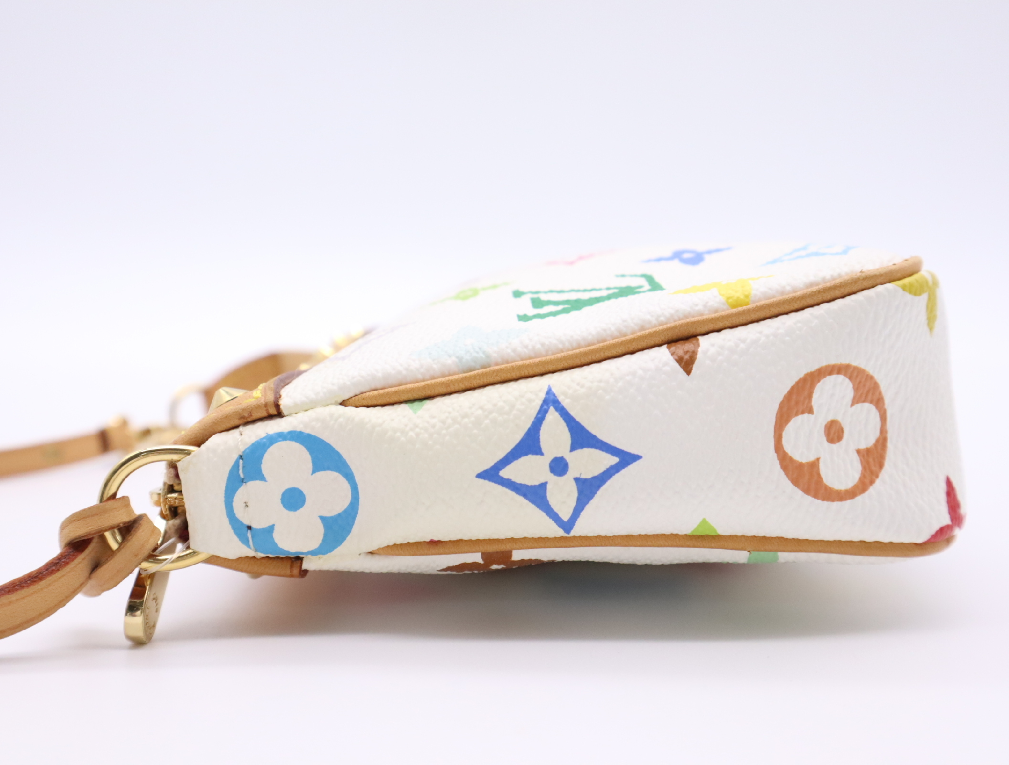 M92649 Multicolor Pochette Accessoires Blanc (with dust bag and box) — view 3
