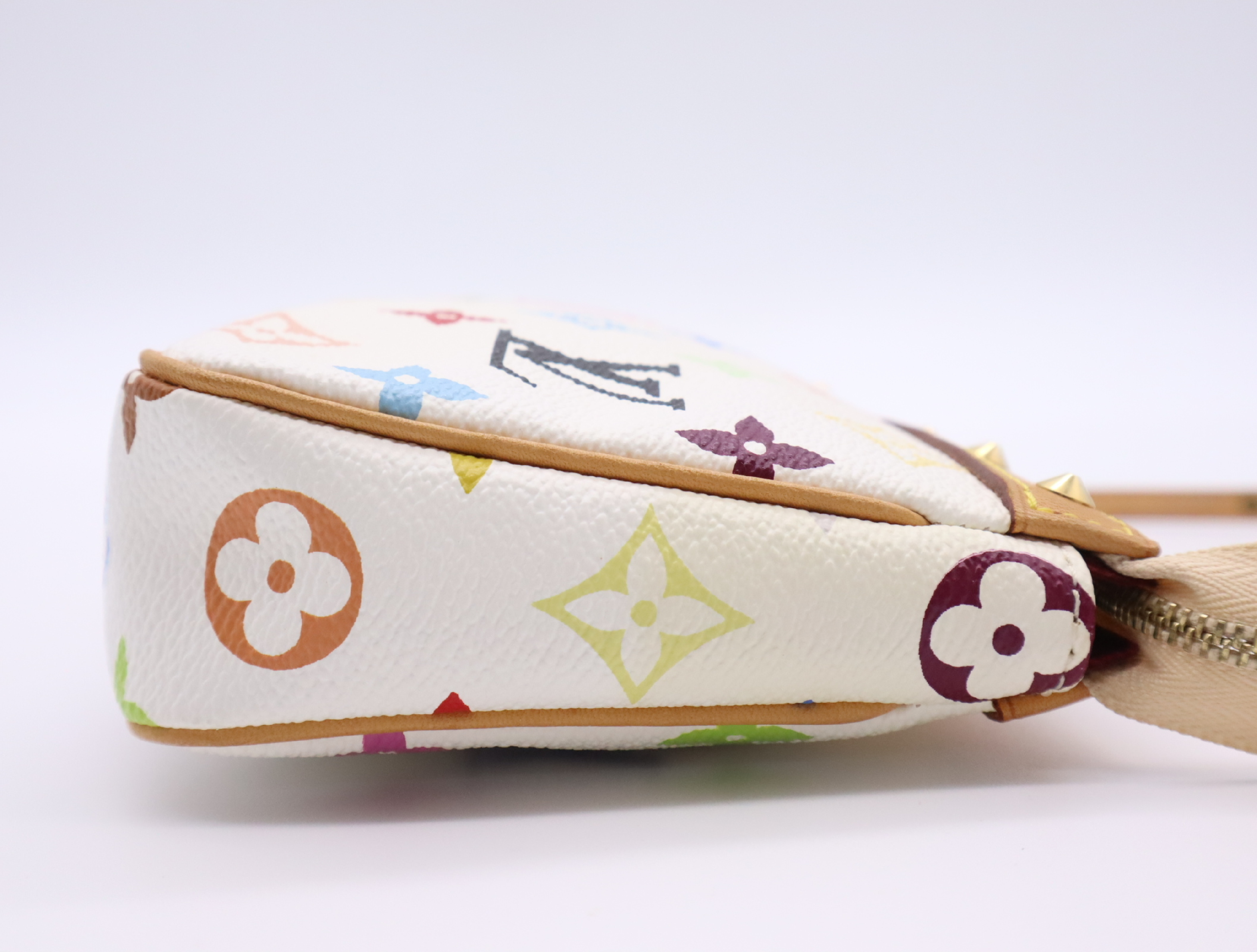 M92649 Multicolor Pochette Accessoires Blanc (with dust bag and box) — view 5
