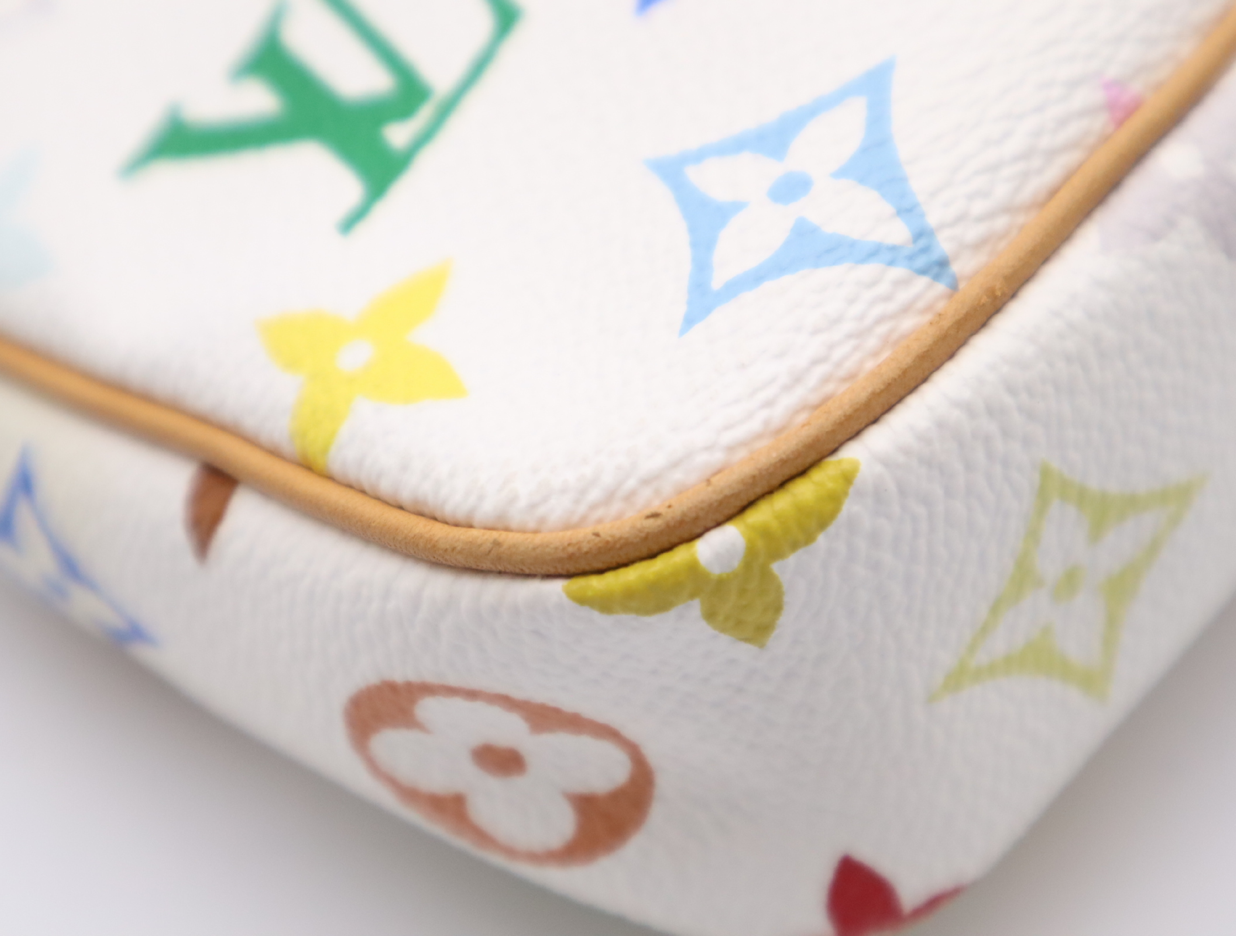 M92649 Multicolor Pochette Accessoires Blanc (with dust bag and box) — view 6