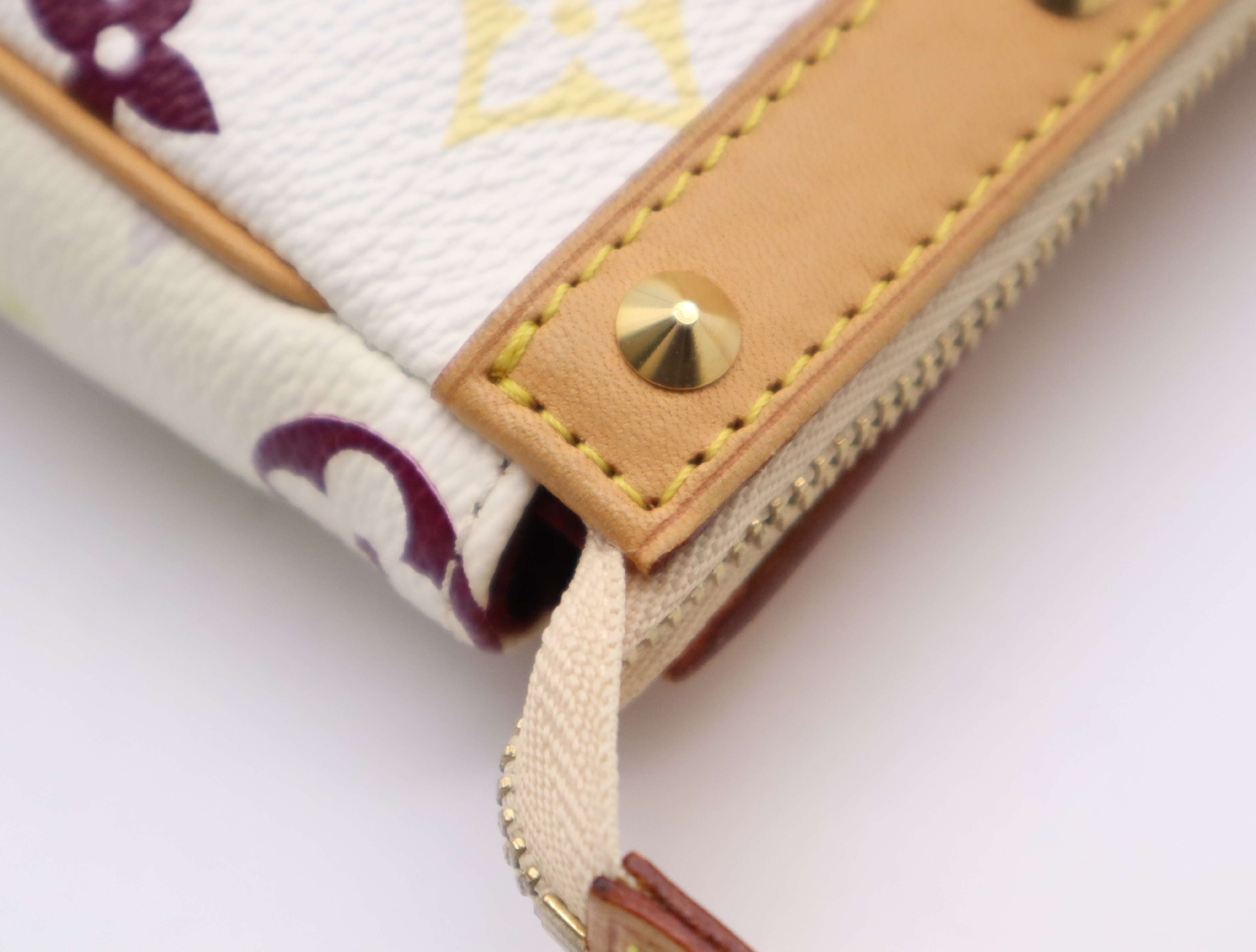 M92649 Multicolor Pochette Accessoires Blanc (with dust bag and box) — view 8