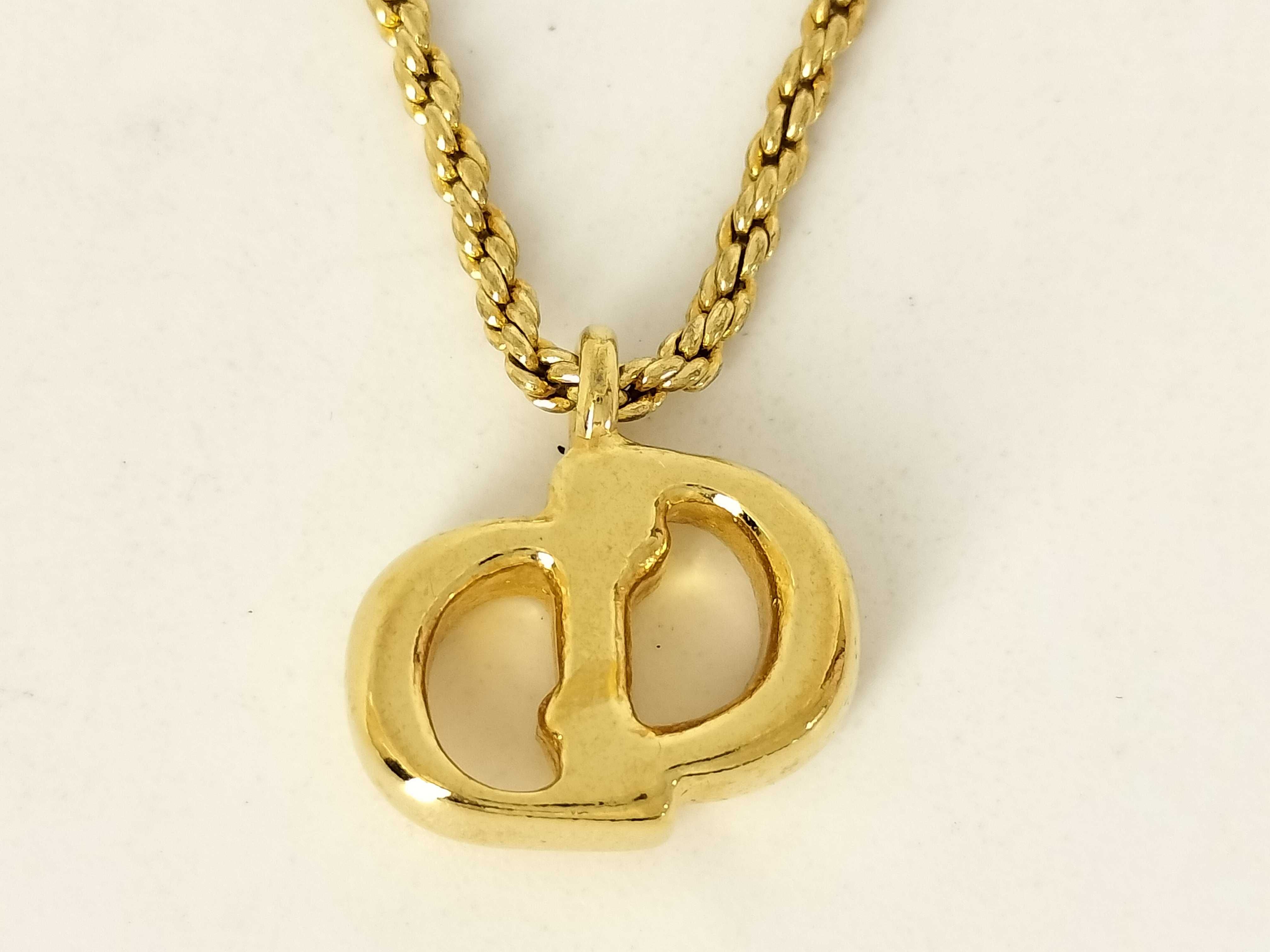 CD logo necklace — view 2