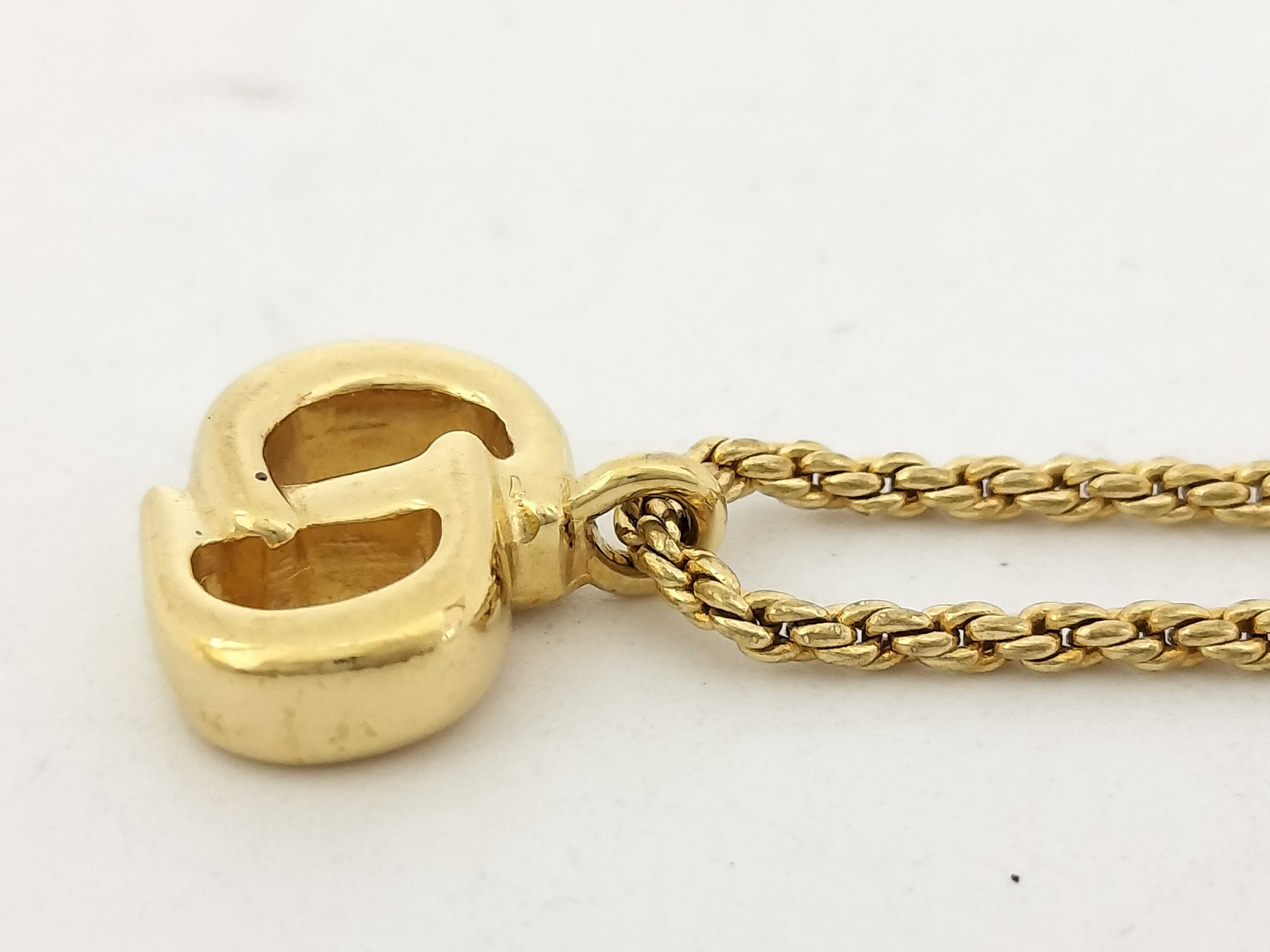 CD logo necklace — view 3