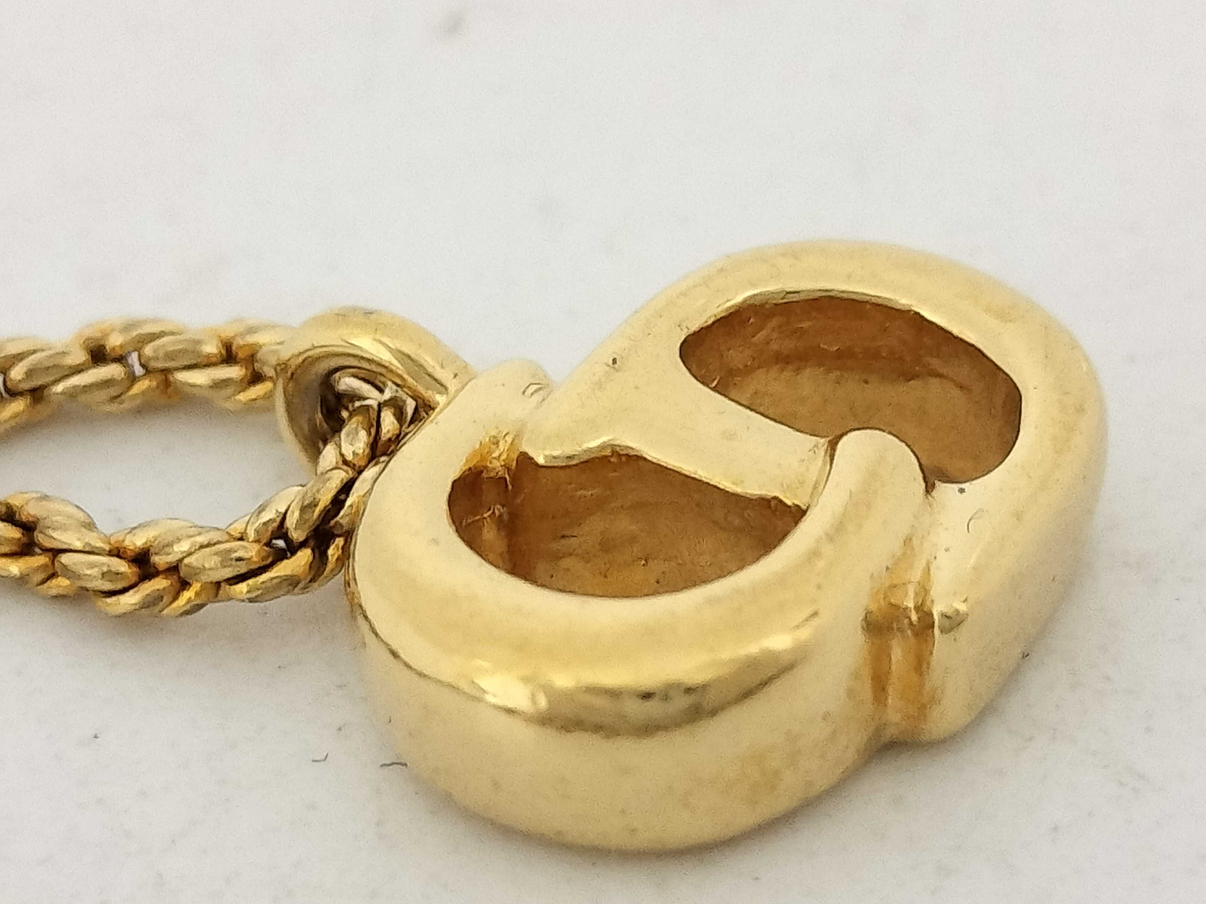 CD logo necklace — view 9