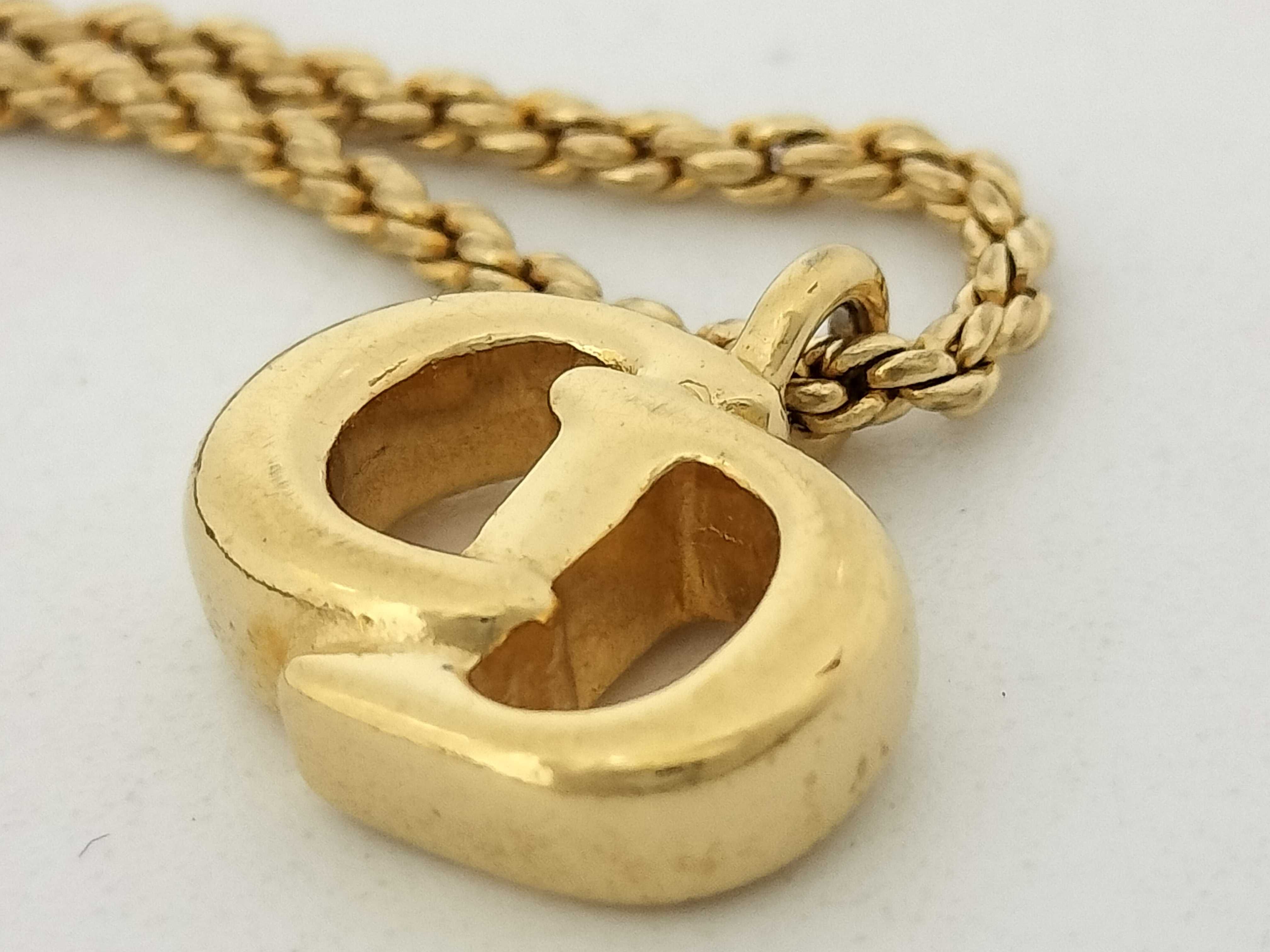 CD logo necklace — view 10