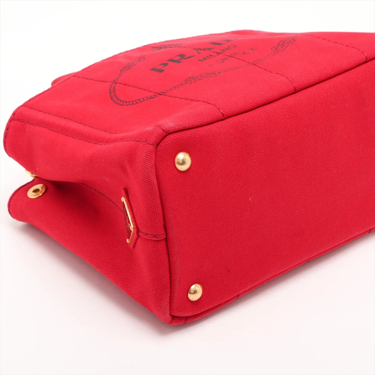 Canapa Canvas 2-Way Handbag, Red — view 4