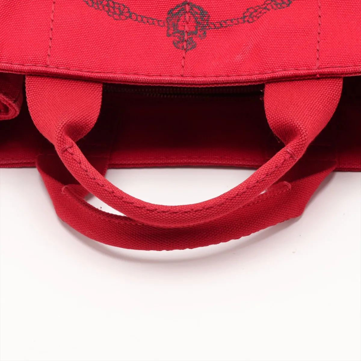 Canapa Canvas 2-Way Handbag, Red — view 5