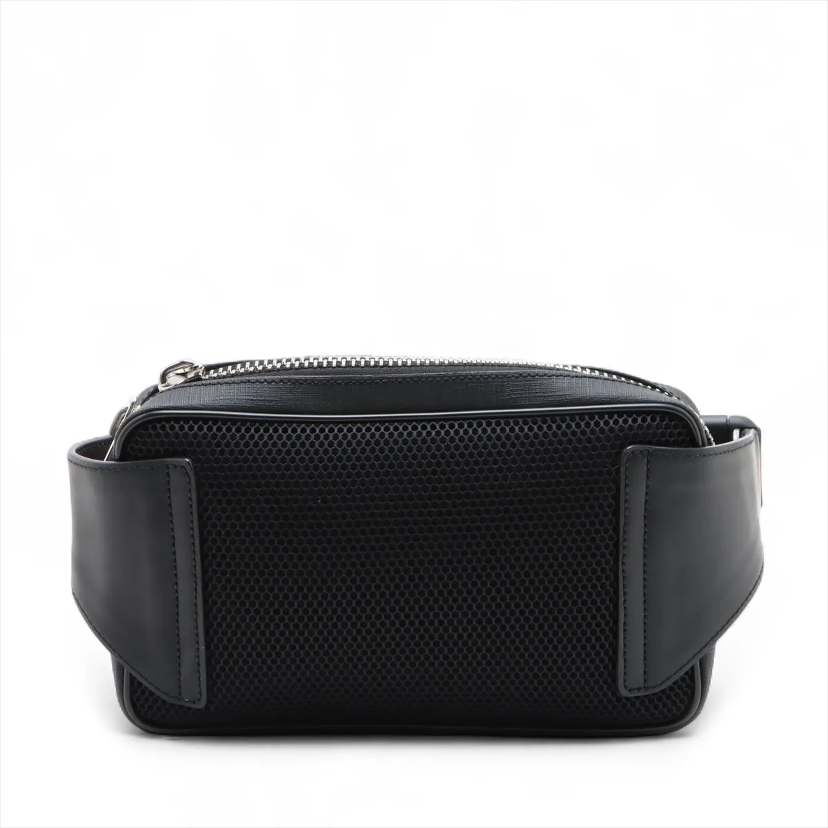 GG Supreme PVC x Leather Waist Pouch, Black, 474293 — view 2