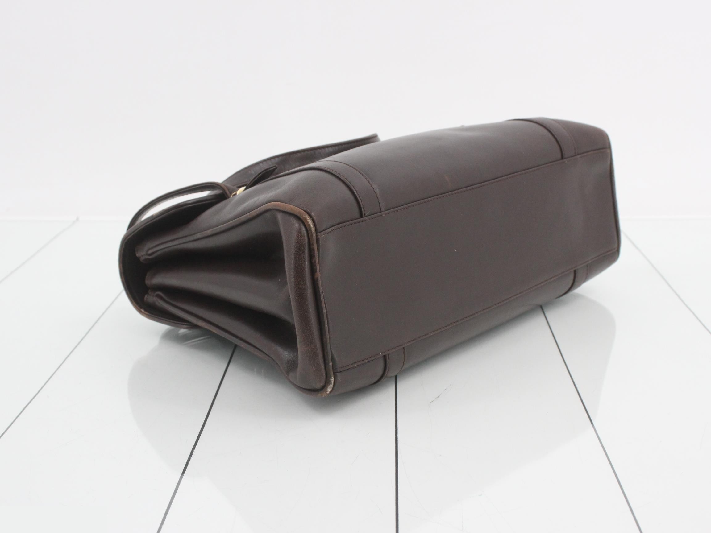 Small leather top-handle bag with interlocking G logo. — view 5