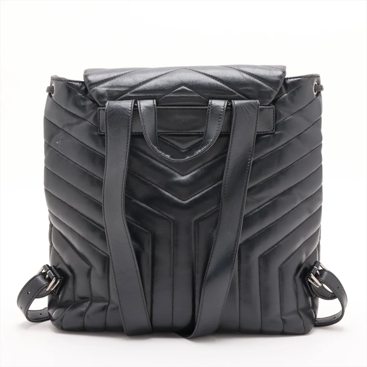 Loulou Medium 487219 Leather Backpack/Rucksack Black — view 2