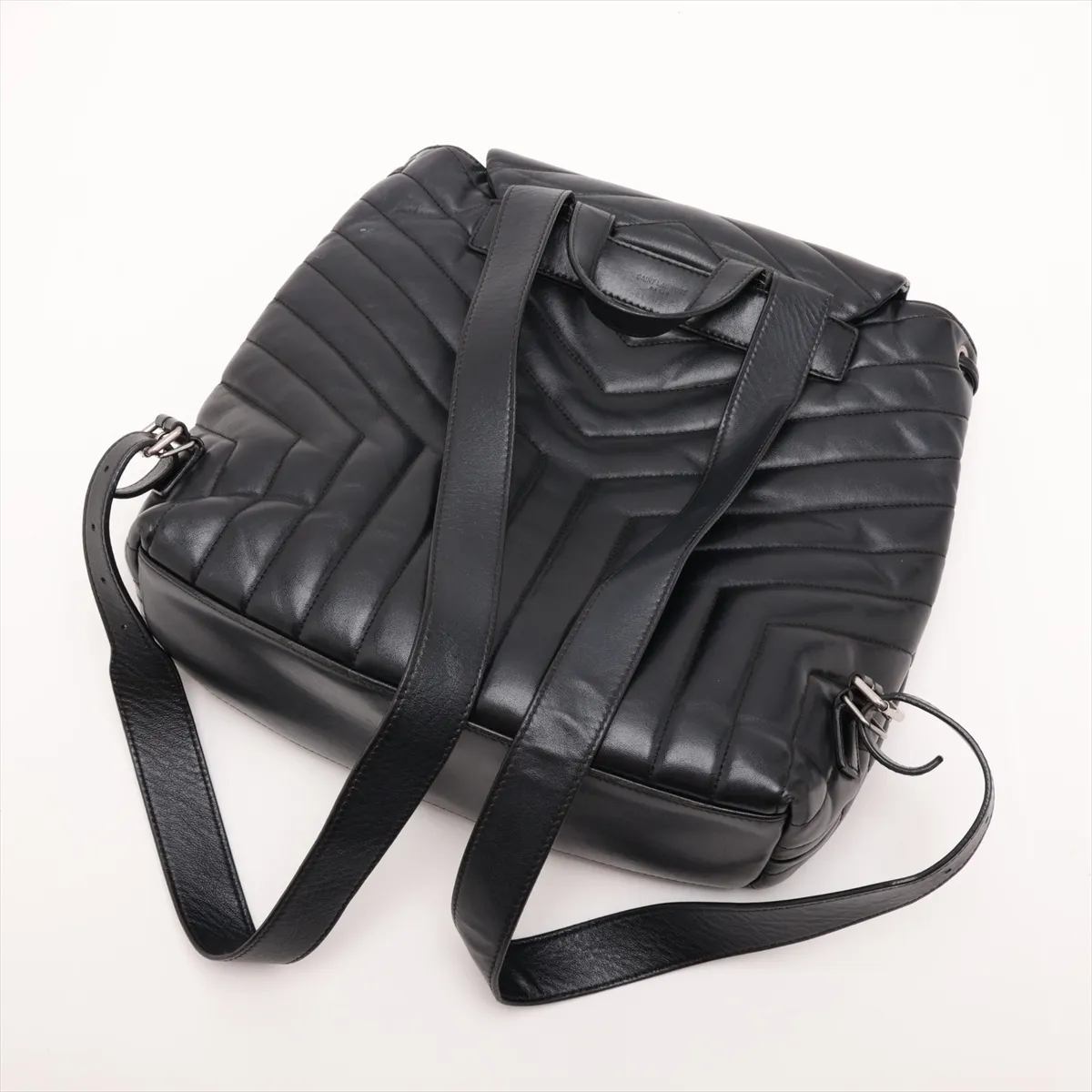 Loulou Medium 487219 Leather Backpack/Rucksack Black — view 5