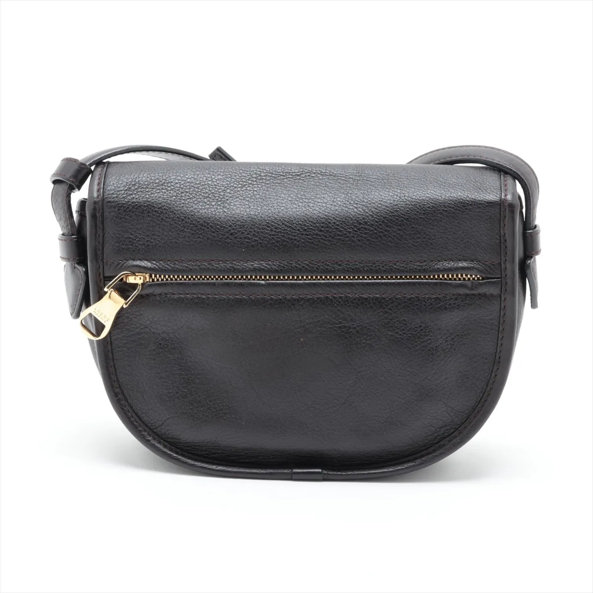 Heritage Leather Shoulder Bag, Brown — view 2