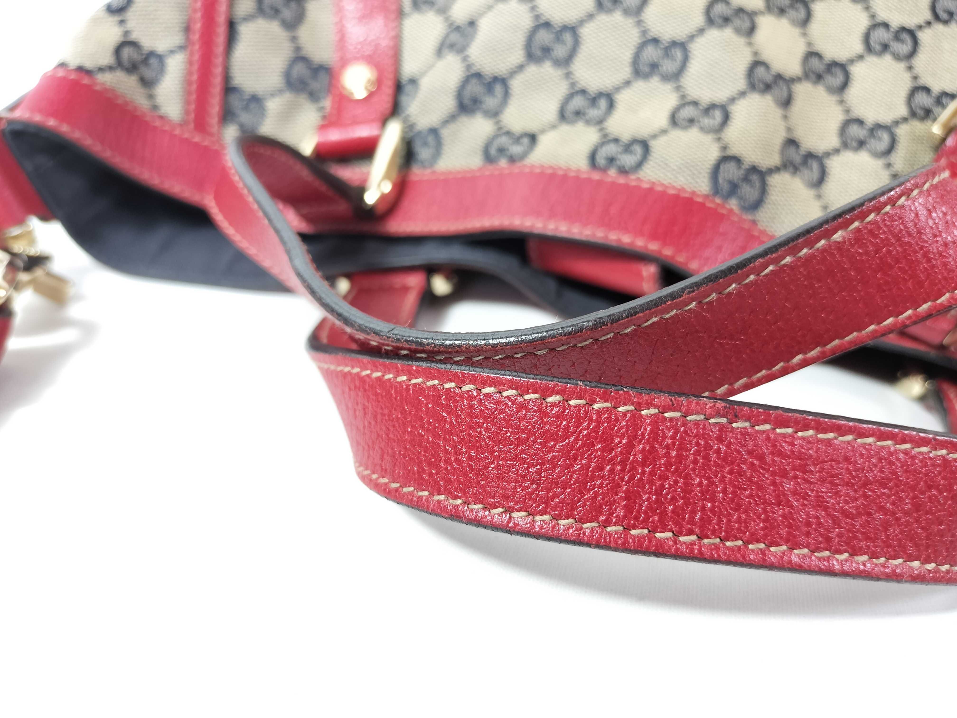 GG Canvas GG Jacquard Leather Trimming Shoulder Bag (Handbag) — view 4
