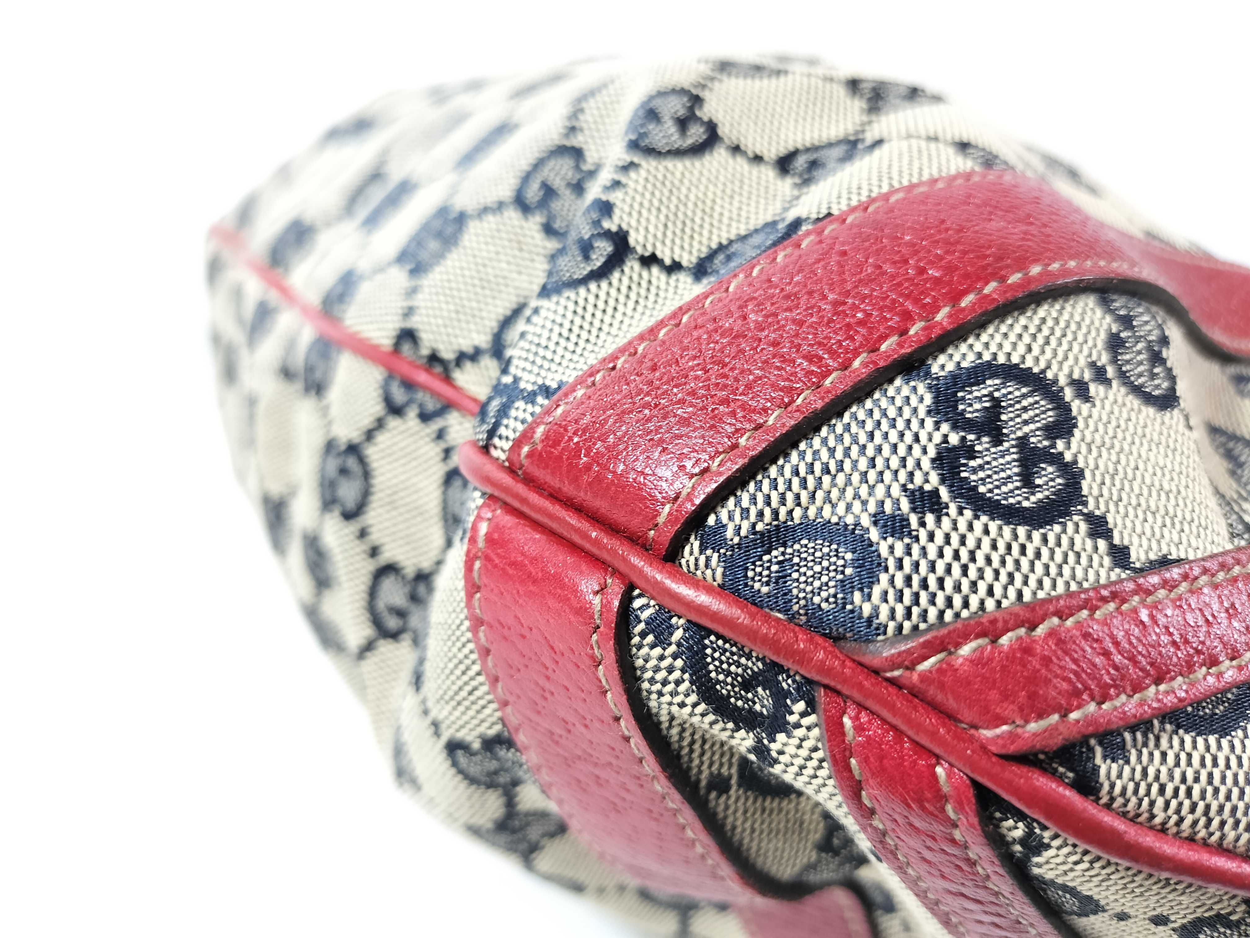 GG Canvas GG Jacquard Leather Trimming Shoulder Bag (Handbag) — view 6