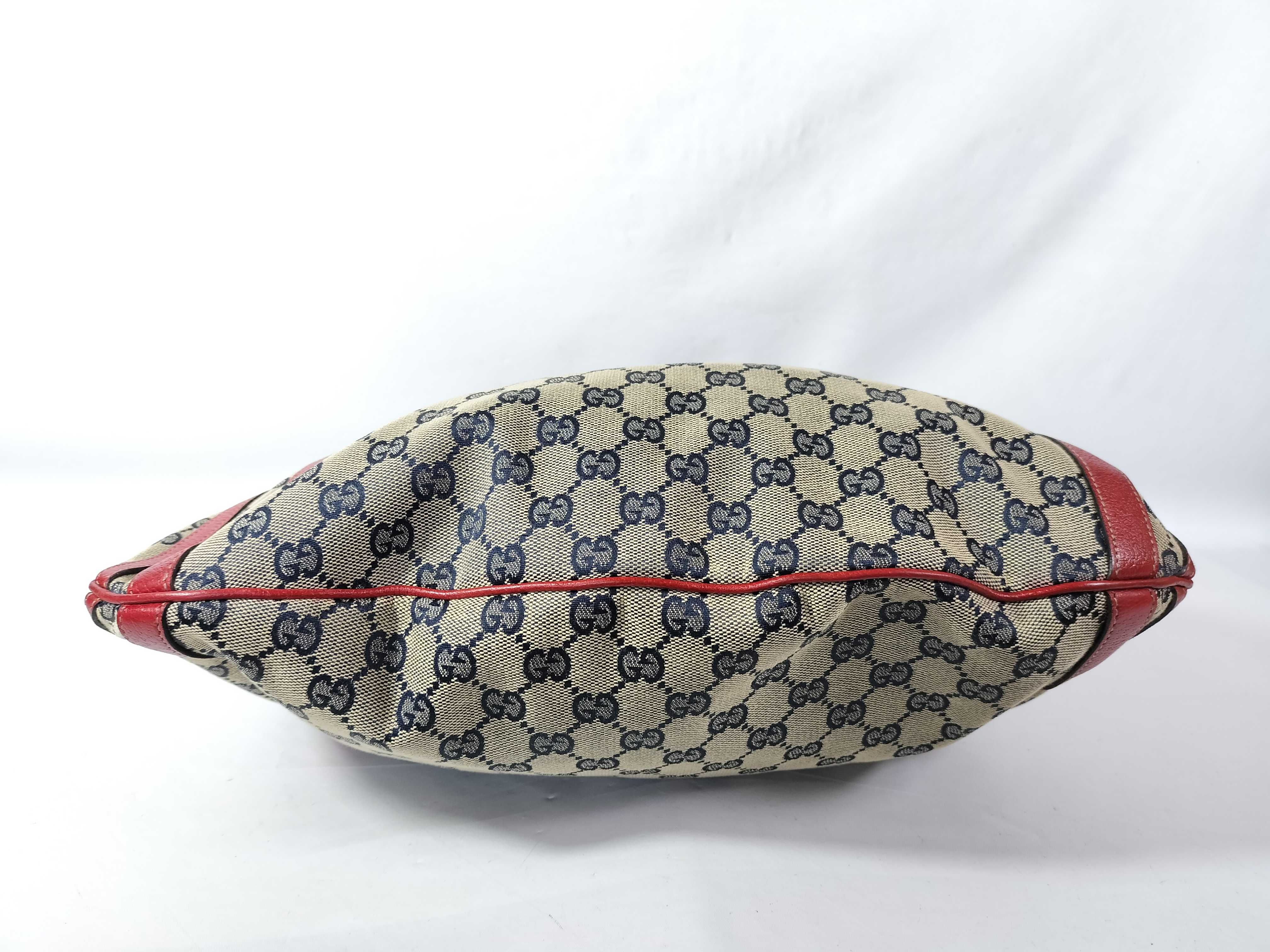 GG Canvas GG Jacquard Leather Trimming Shoulder Bag (Handbag) — view 7