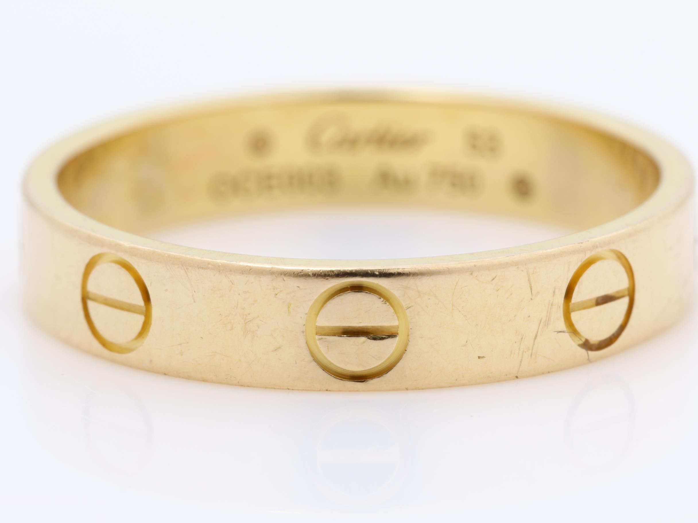 Mini Love Ring, 750PG, #53, 3.2g, approx. 3.5mm wide — view 2