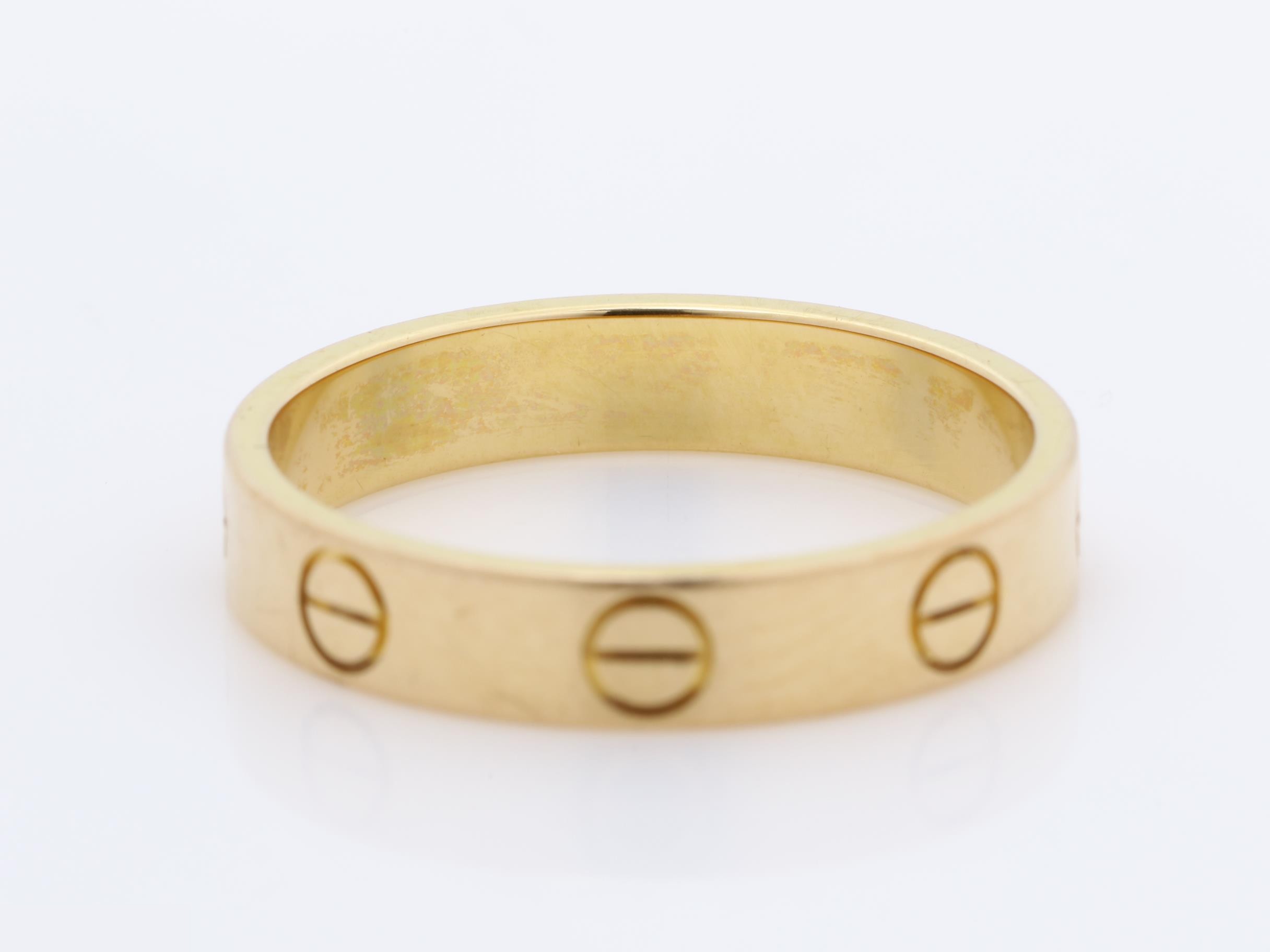 Mini Love Ring, 750PG, #53, 3.2g, approx. 3.5mm wide — view 4