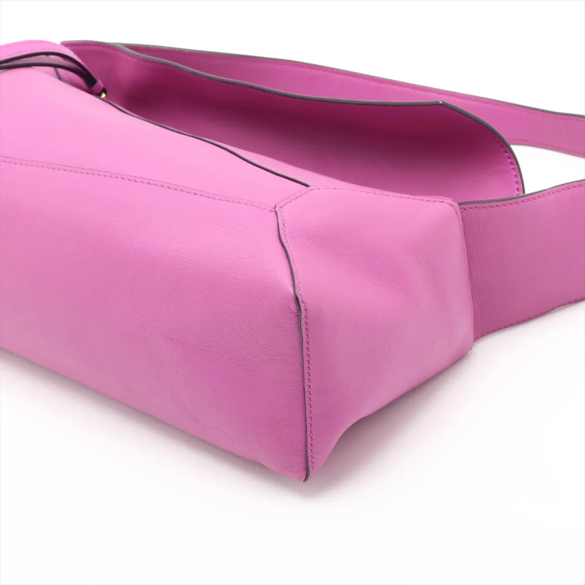 Puzzle Hobo Leather Shoulder Bag, Pink — view 3