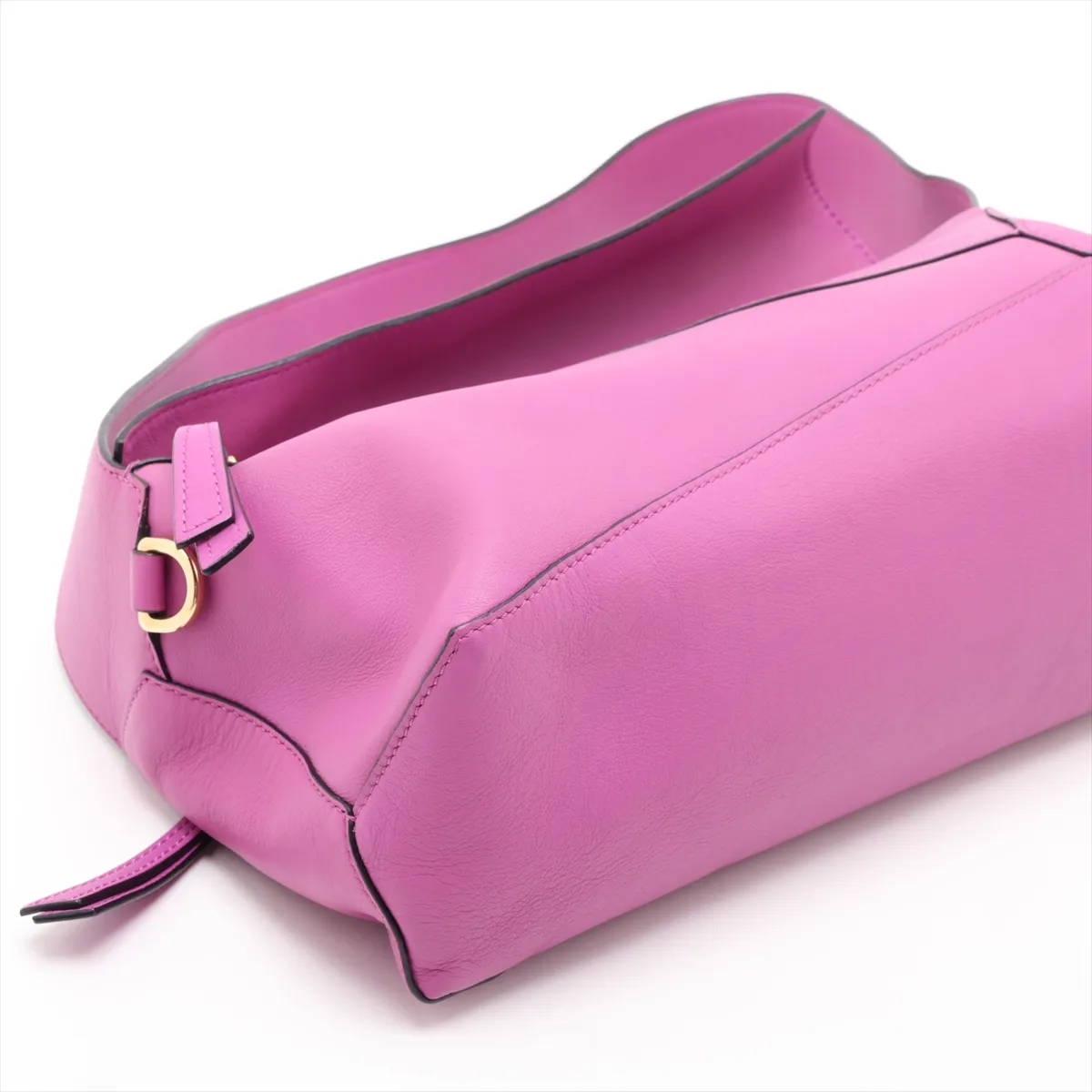 Puzzle Hobo Leather Shoulder Bag, Pink — view 4