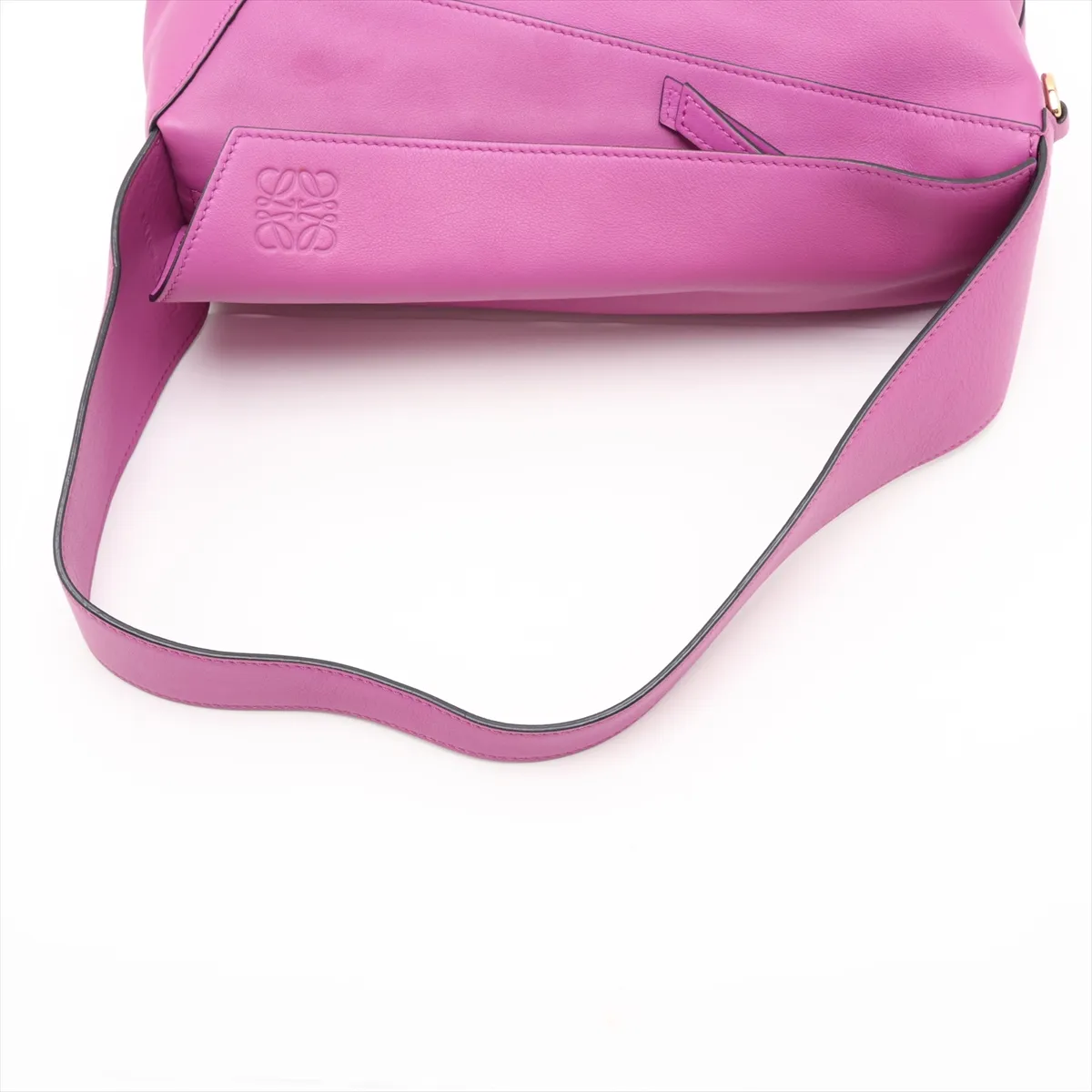 Puzzle Hobo Leather Shoulder Bag, Pink — view 5
