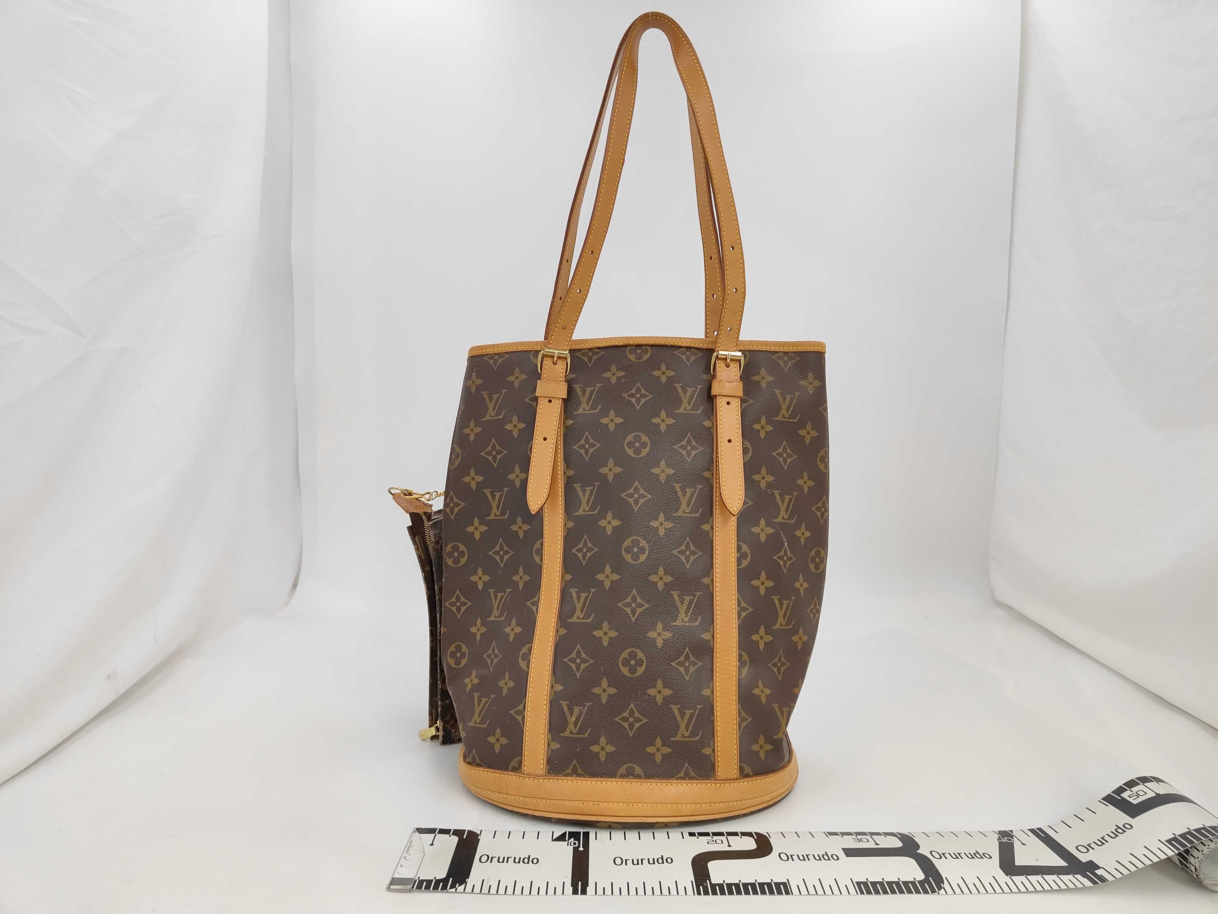 Monogram M42236 Bucket GM Tote Bag with Pouch — view 2