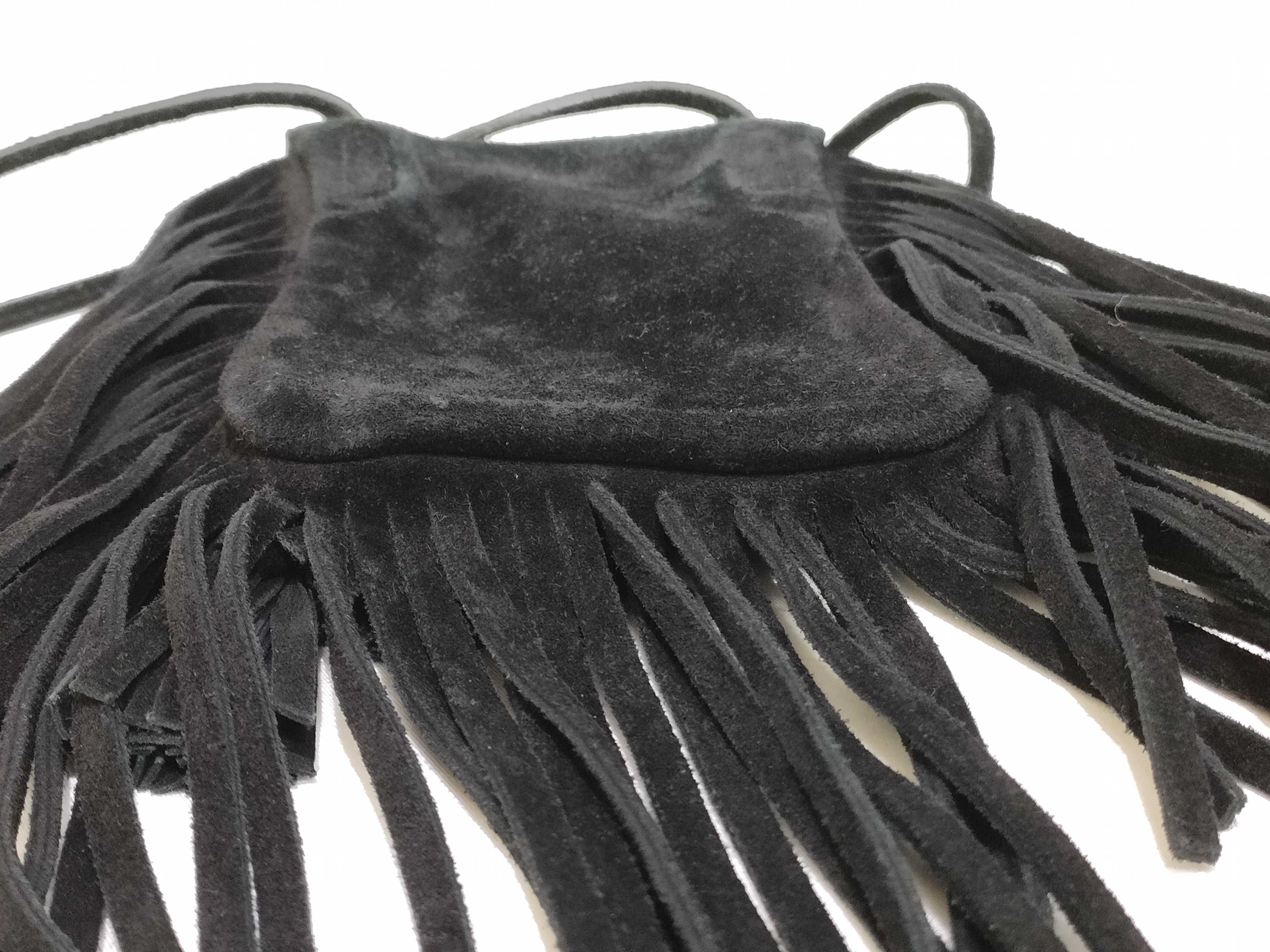 Anita Suede Shoulder Bag, Black, 425145 (Shoulder Bag) — view 6