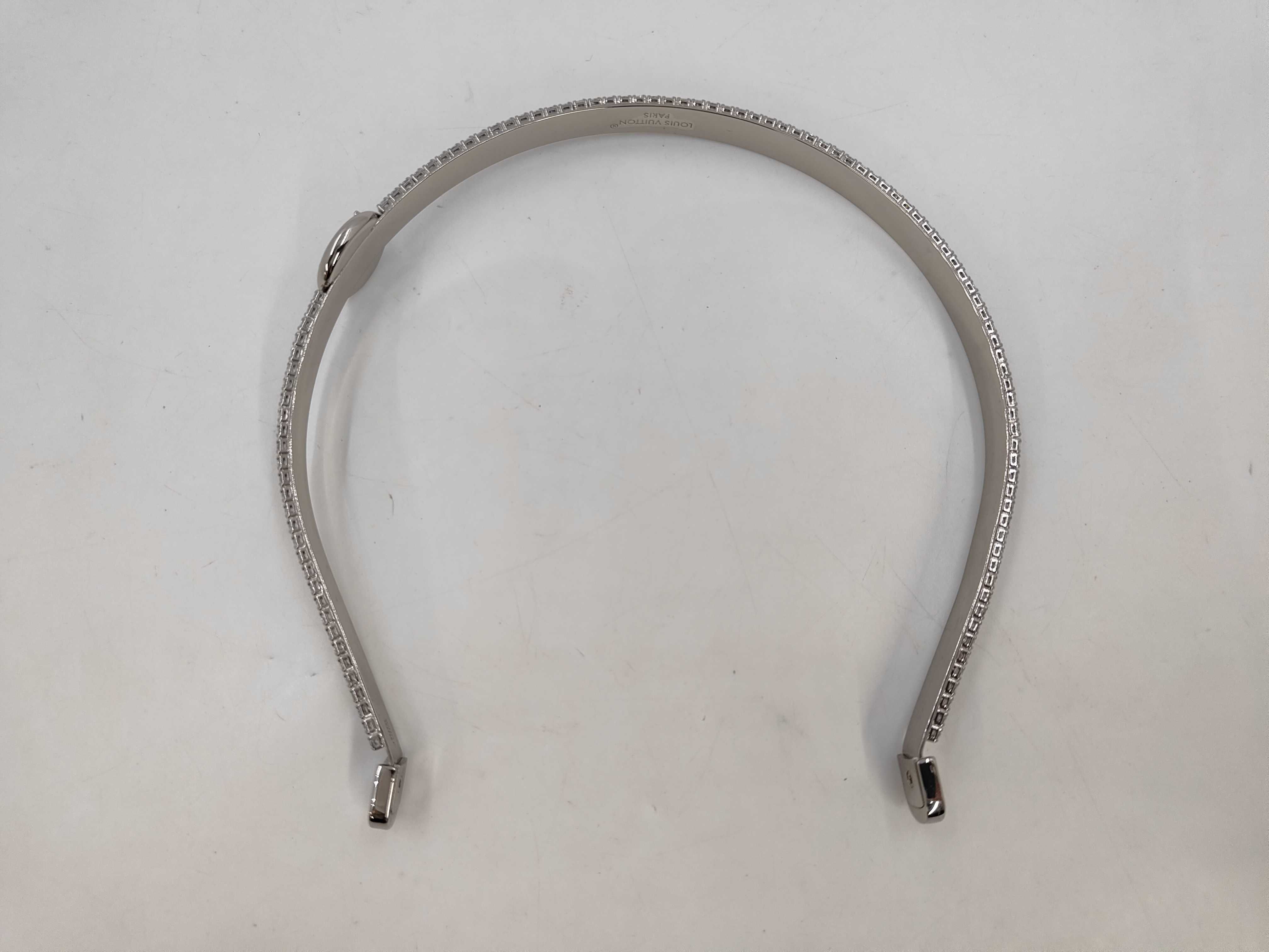 TE3235 Headband Metal Silver M03271 Headband LV Iconic Strass Hair Accessory — view 2