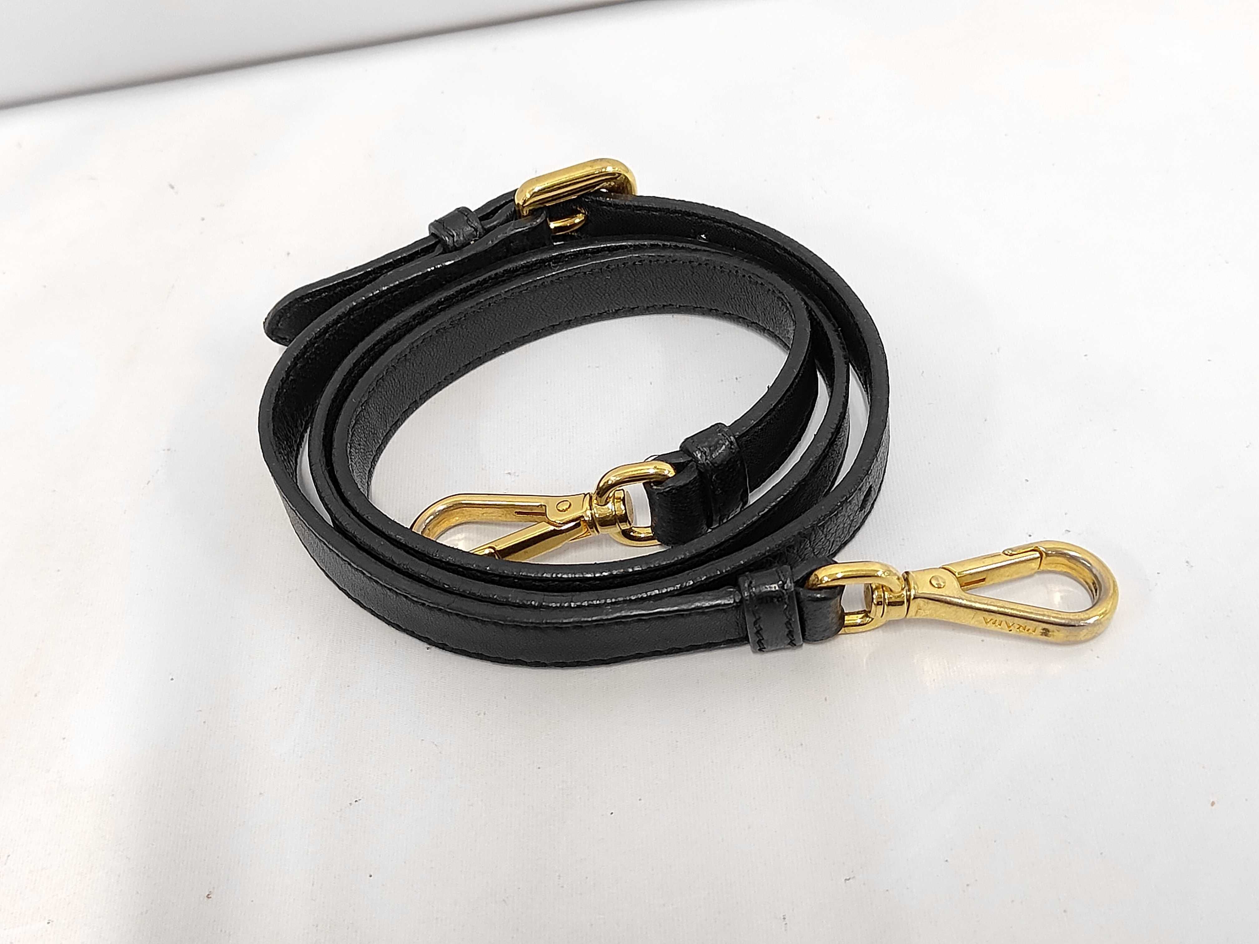 2-way handbag/shoulder bag, nylon x leather, with strap. — view 12