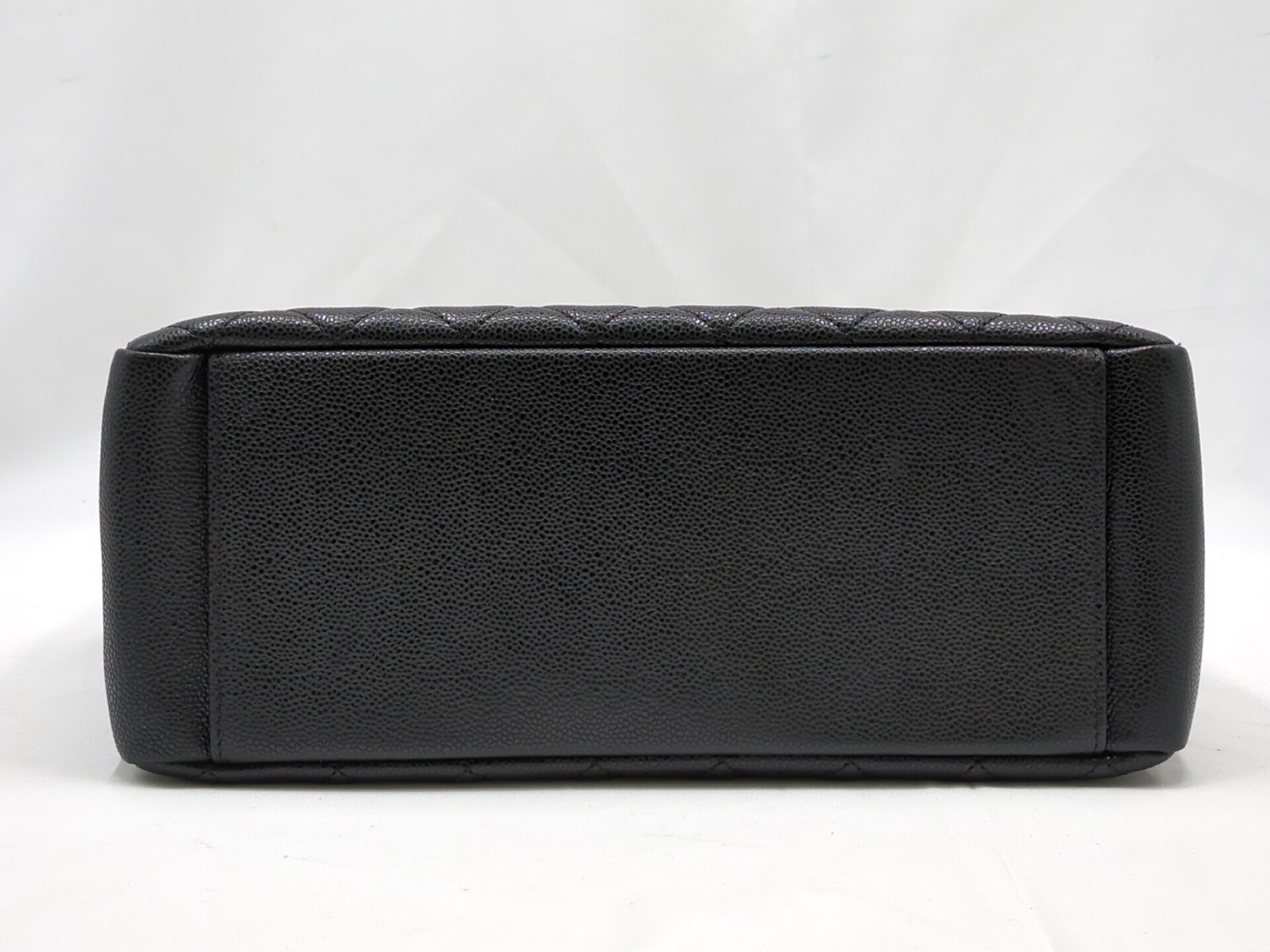 Caviar Skin GST Black Gold Hardware 16 Series Tote Bag — view 3