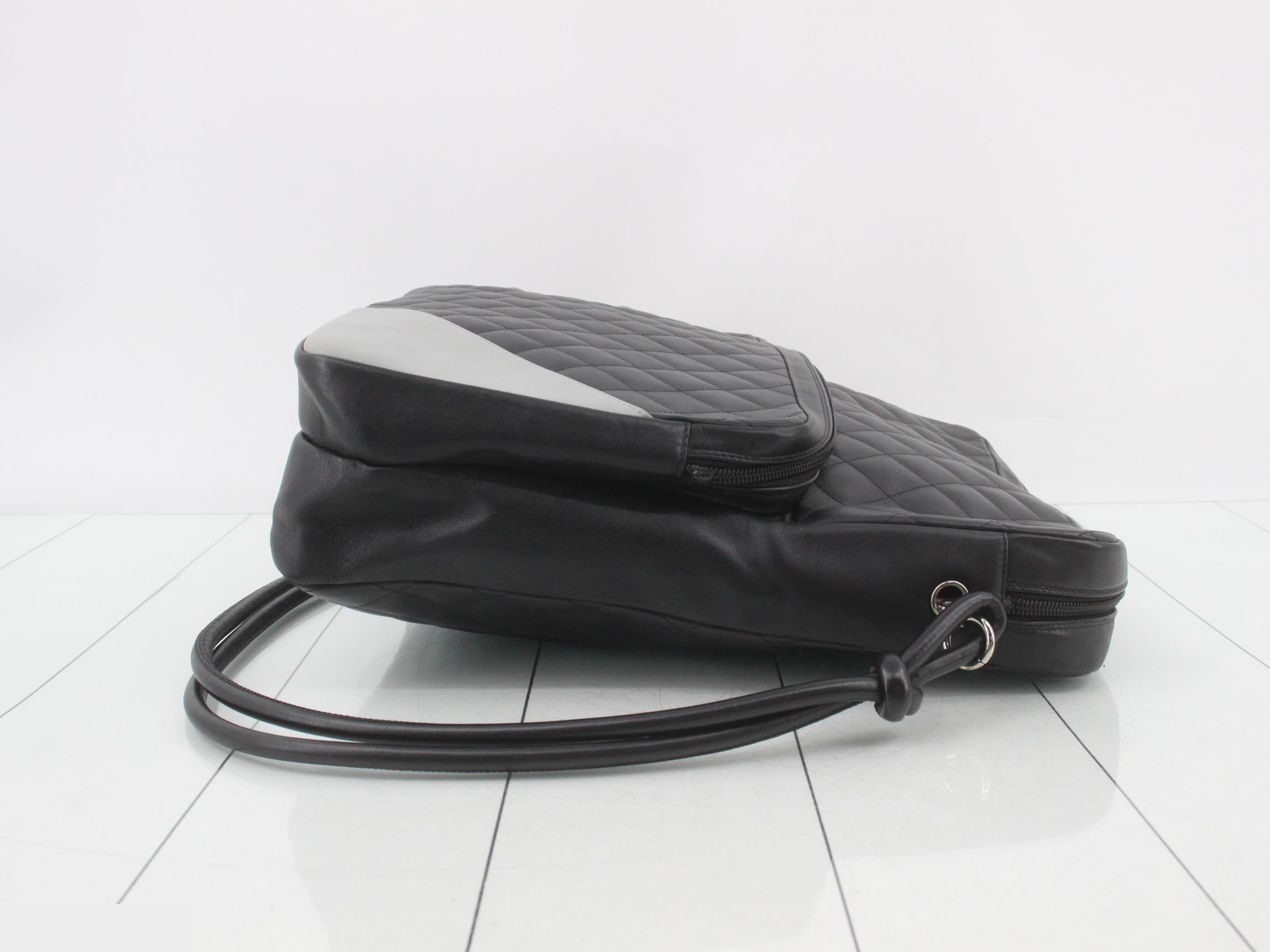 Cambon Line Leather Semi-Shoulder Bag — view 3