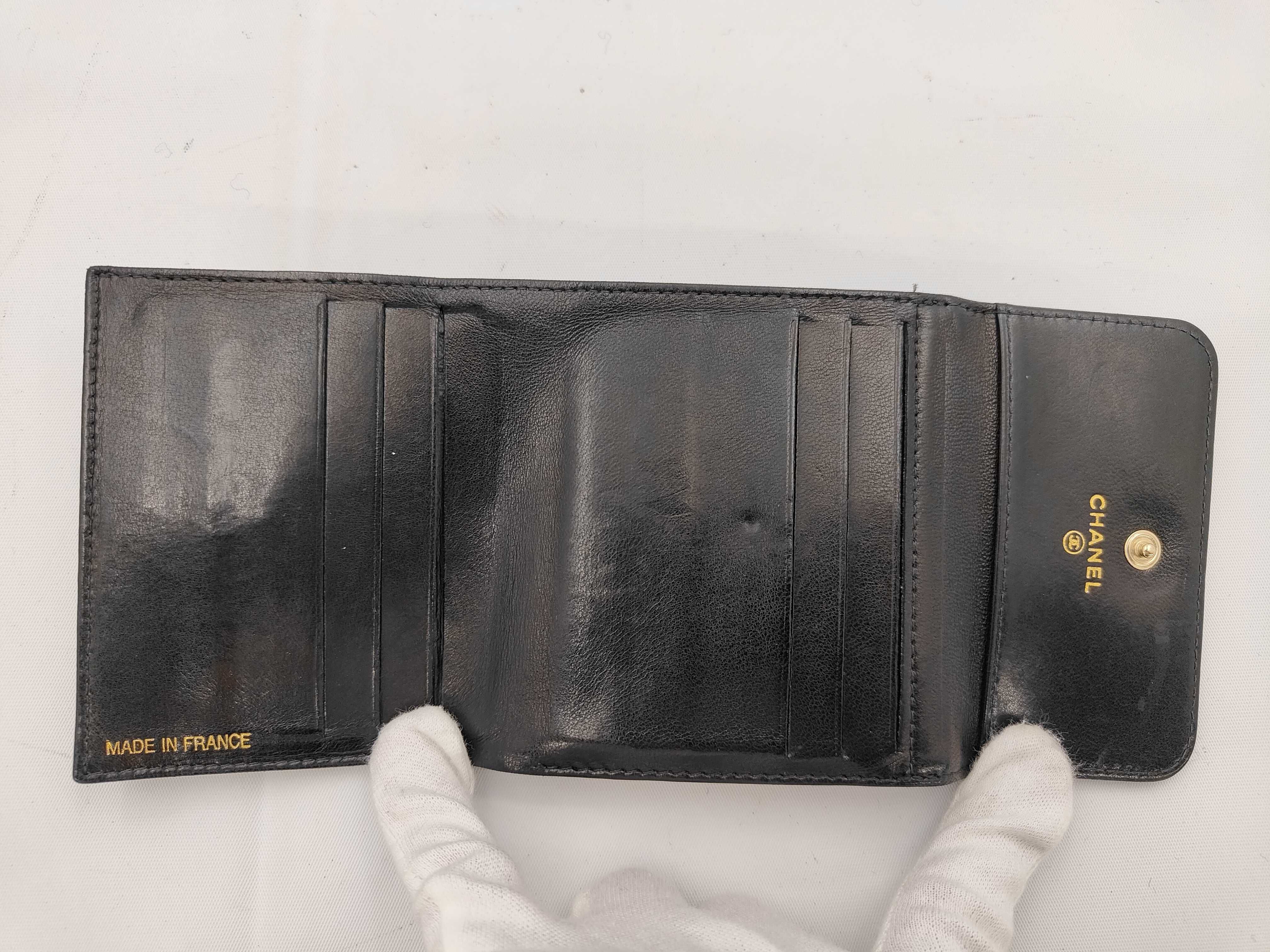 bi-fold wallet, caviar leather, Coco Mark, black, with box - 7883406 — view 4