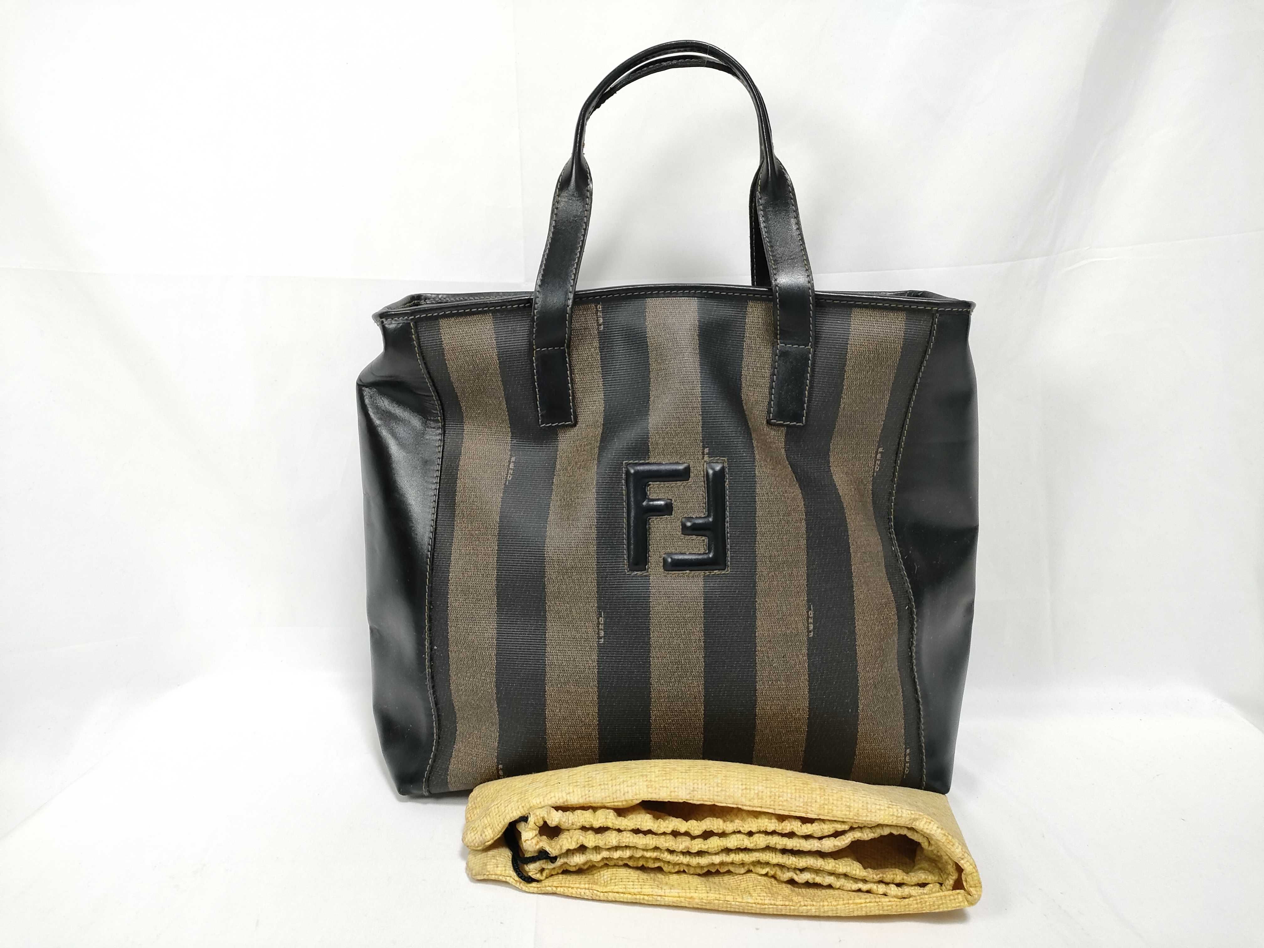 Pequin Leather x Canvas Handbag
